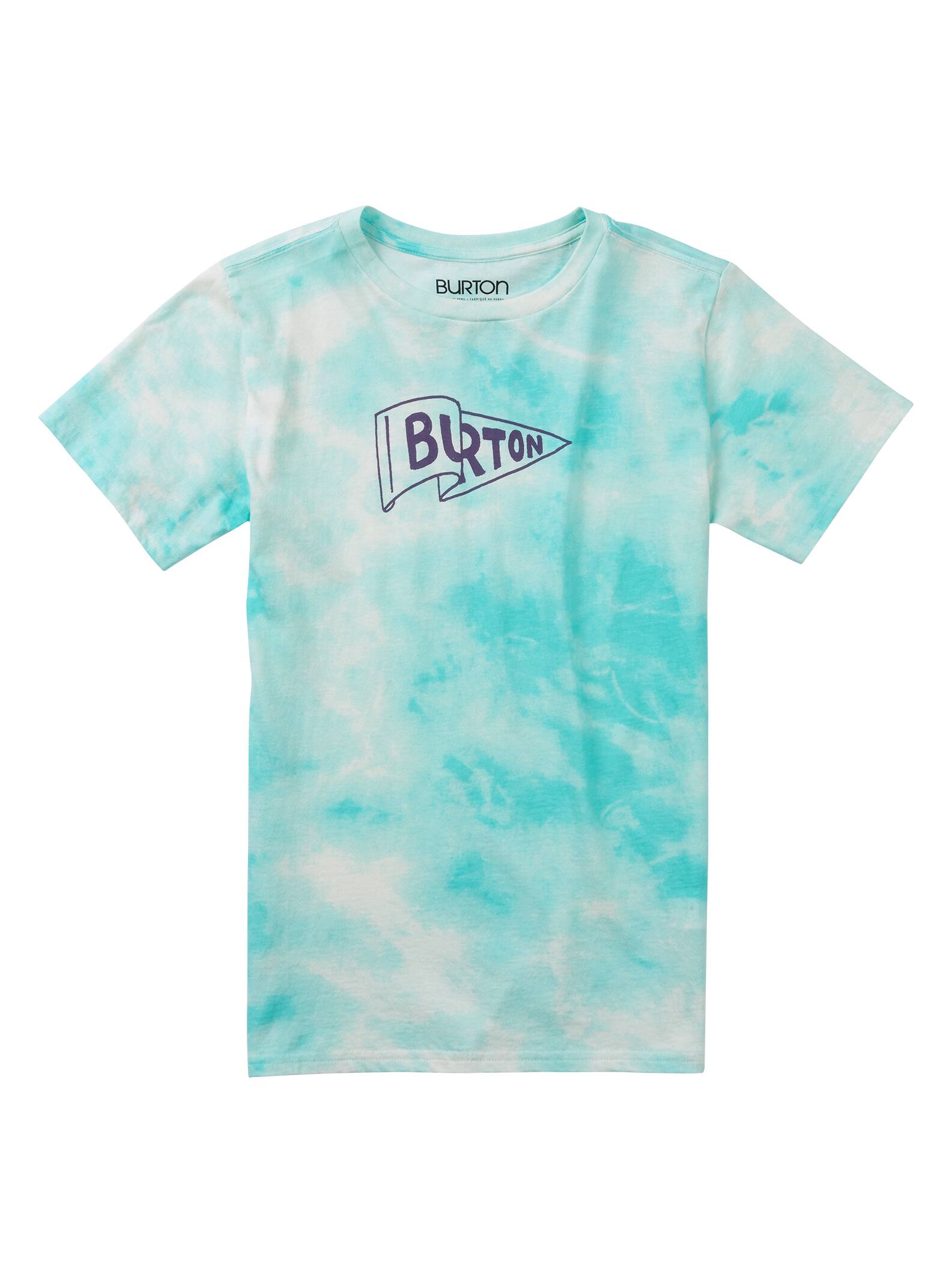 Burton Girls’ Pennant Short Sleeve T Shirt, Agate Tie Dye, L