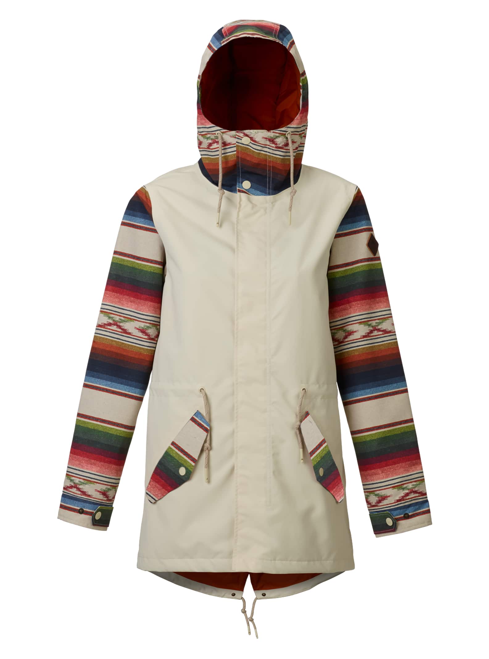 Burton - Veste imperméable Sadie femme, Canvas / Canvas Iris Stripe, L