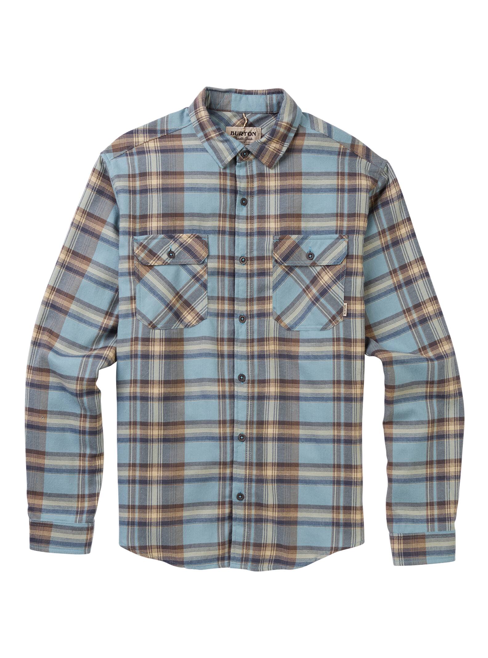 Burton - Chemise en flanelle Brighton homme, Winter Sky Stella Plaid, L