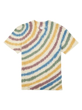 Men's Burton Stonebroke Short Sleeve T Shirt shown in Skyline Tie Dye