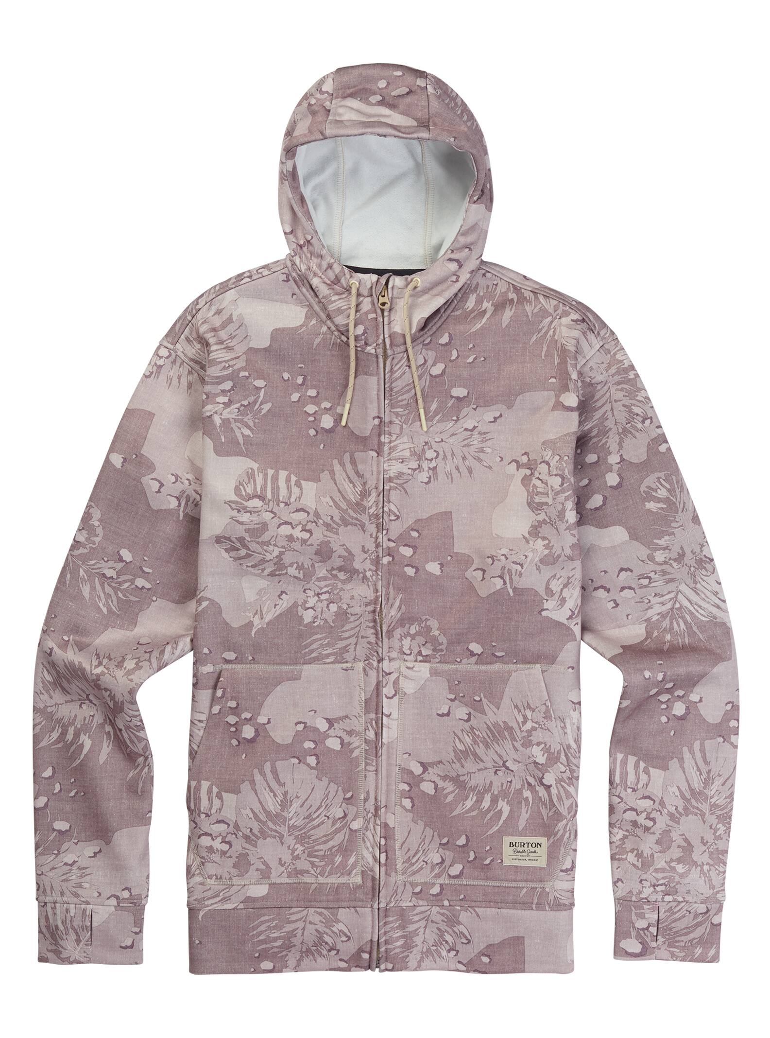 Burton – Sweat à capuche zippé Oak homme, Safari Hawaiian, M