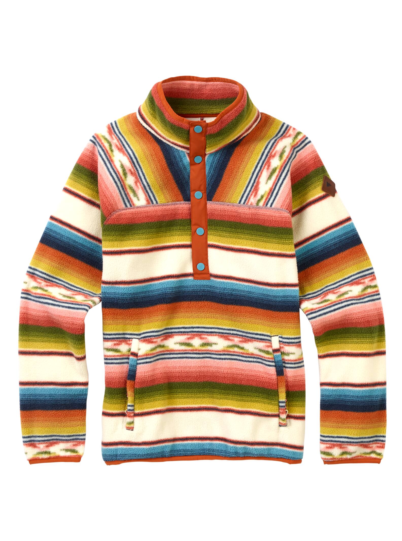 Burton - Sweat en polaire femme Hearth, Canvas Iris Stripe, L