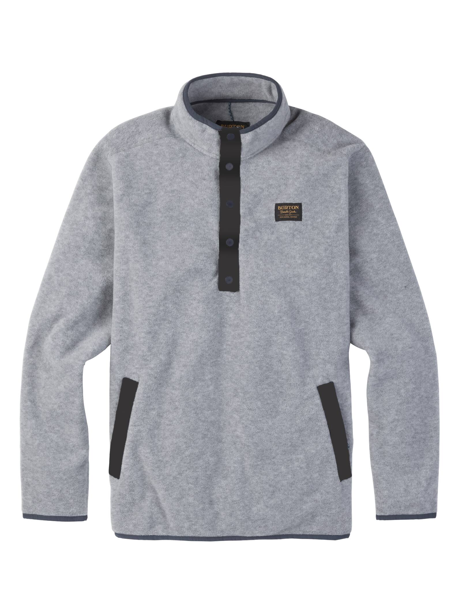 Burton - Sweat en polaire Hearth homme, Gray Heather, L