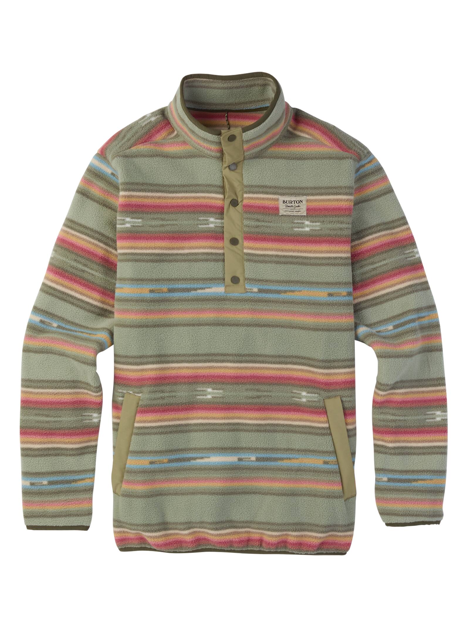 Burton - Sweat en polaire Hearth homme, Aloe Baja Stripe, L