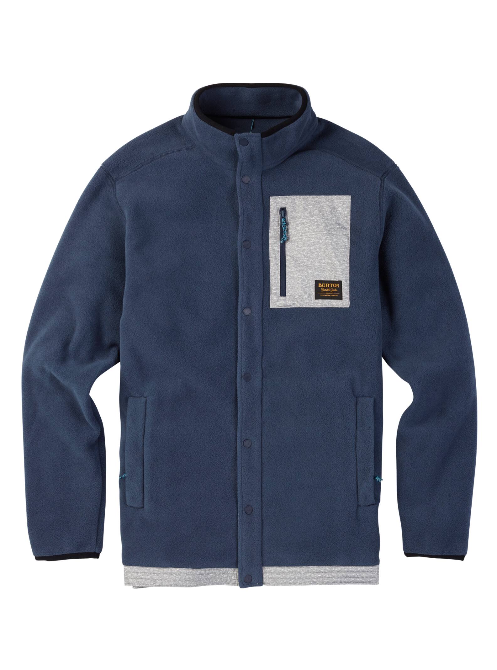 Burton – Polaire à boutons pression Hearth homme, Mood Indigo, L