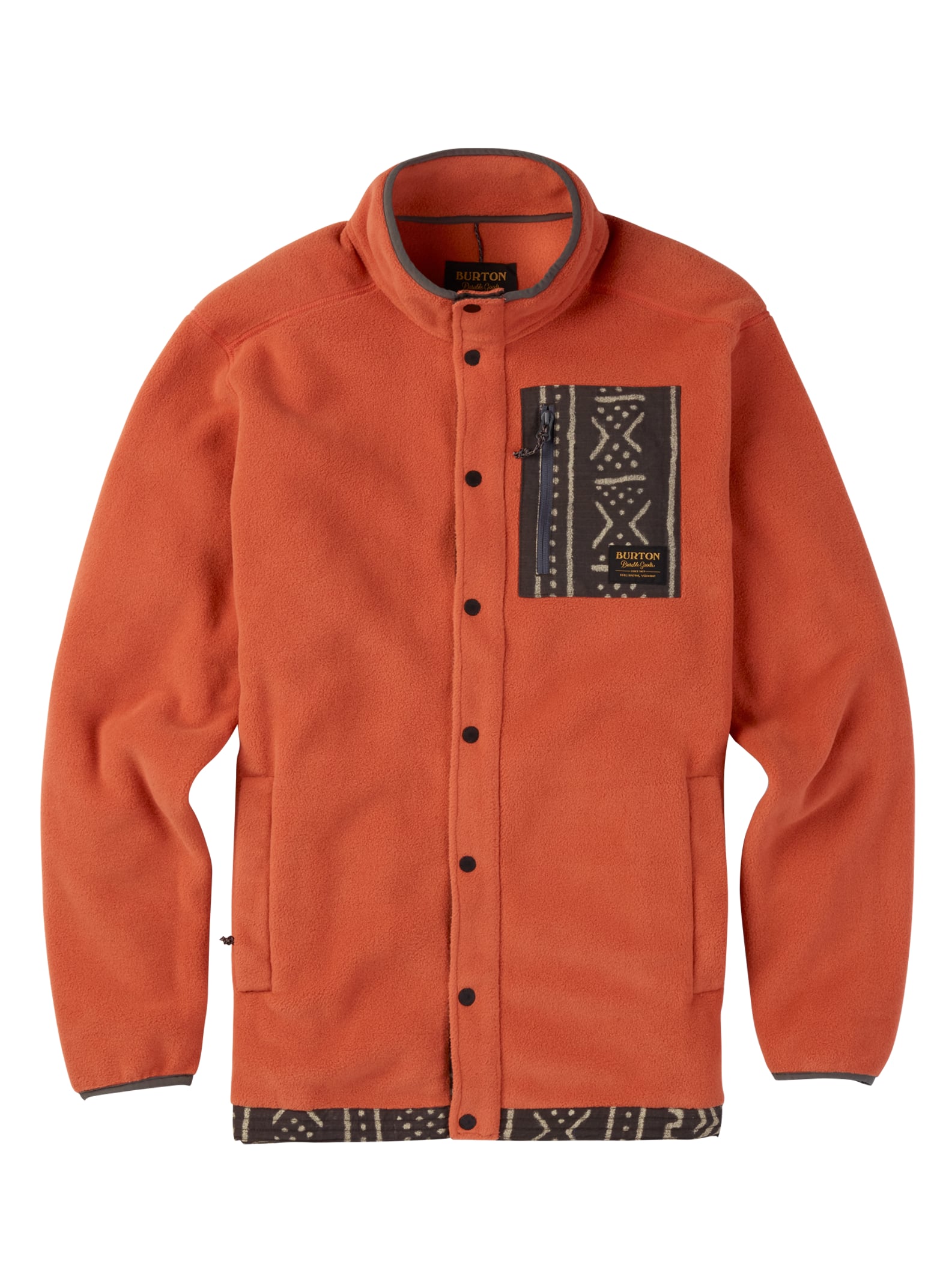 Burton – Polaire à boutons pression Hearth homme, Mango, L