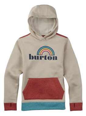 Girls' Burton Oak Pullover Hoodie shown in Canvas Heather