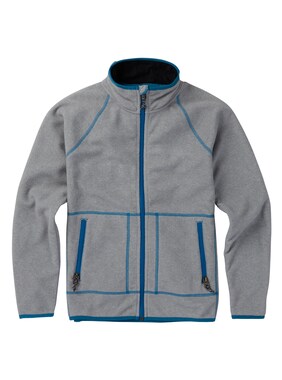 Kids' Burton Spark Full-Zip Fleece shown in Monument Heather