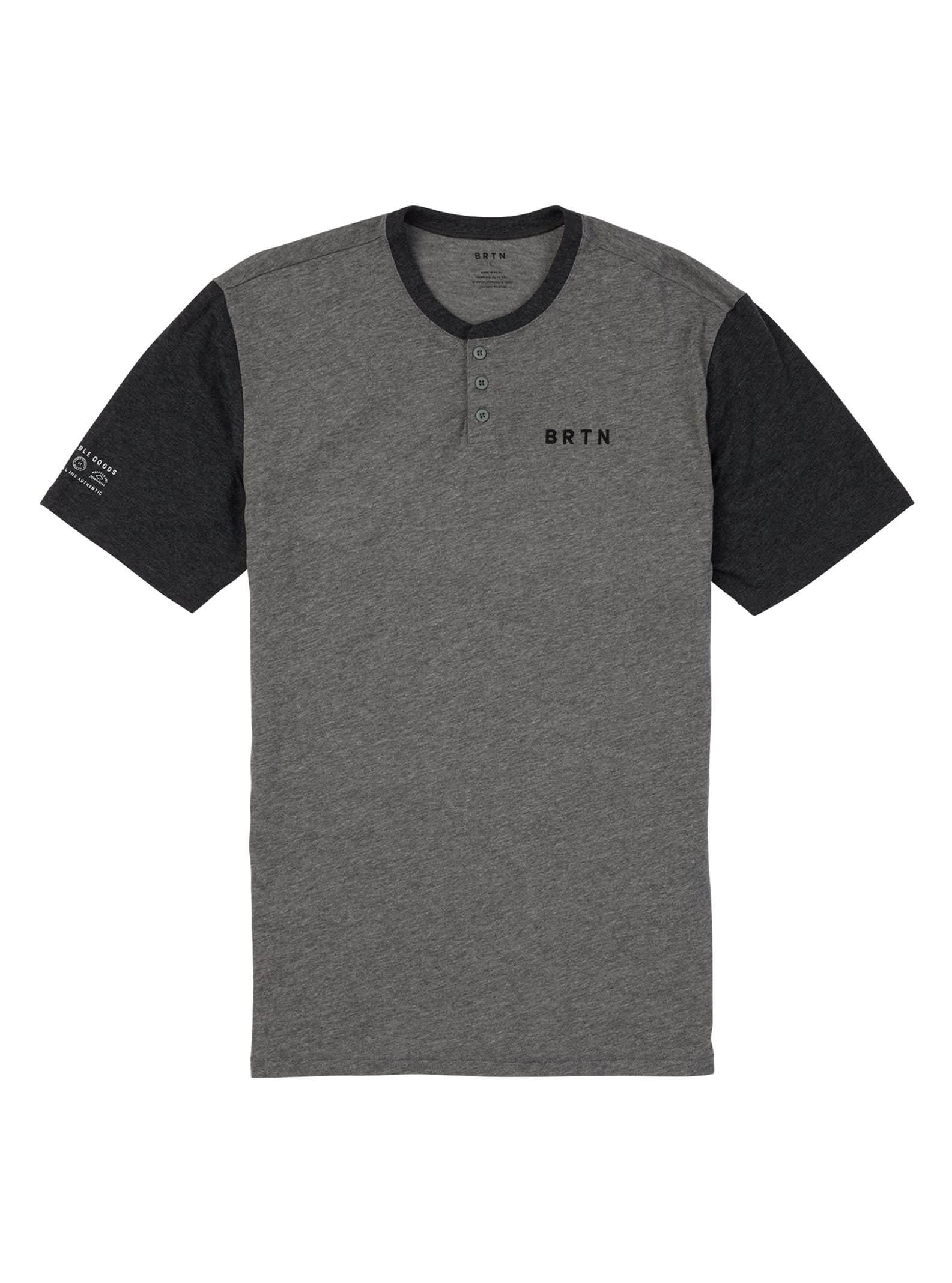 Burton - T-shirt à manches courtes Active Peeksville homme, Gray Heather, L