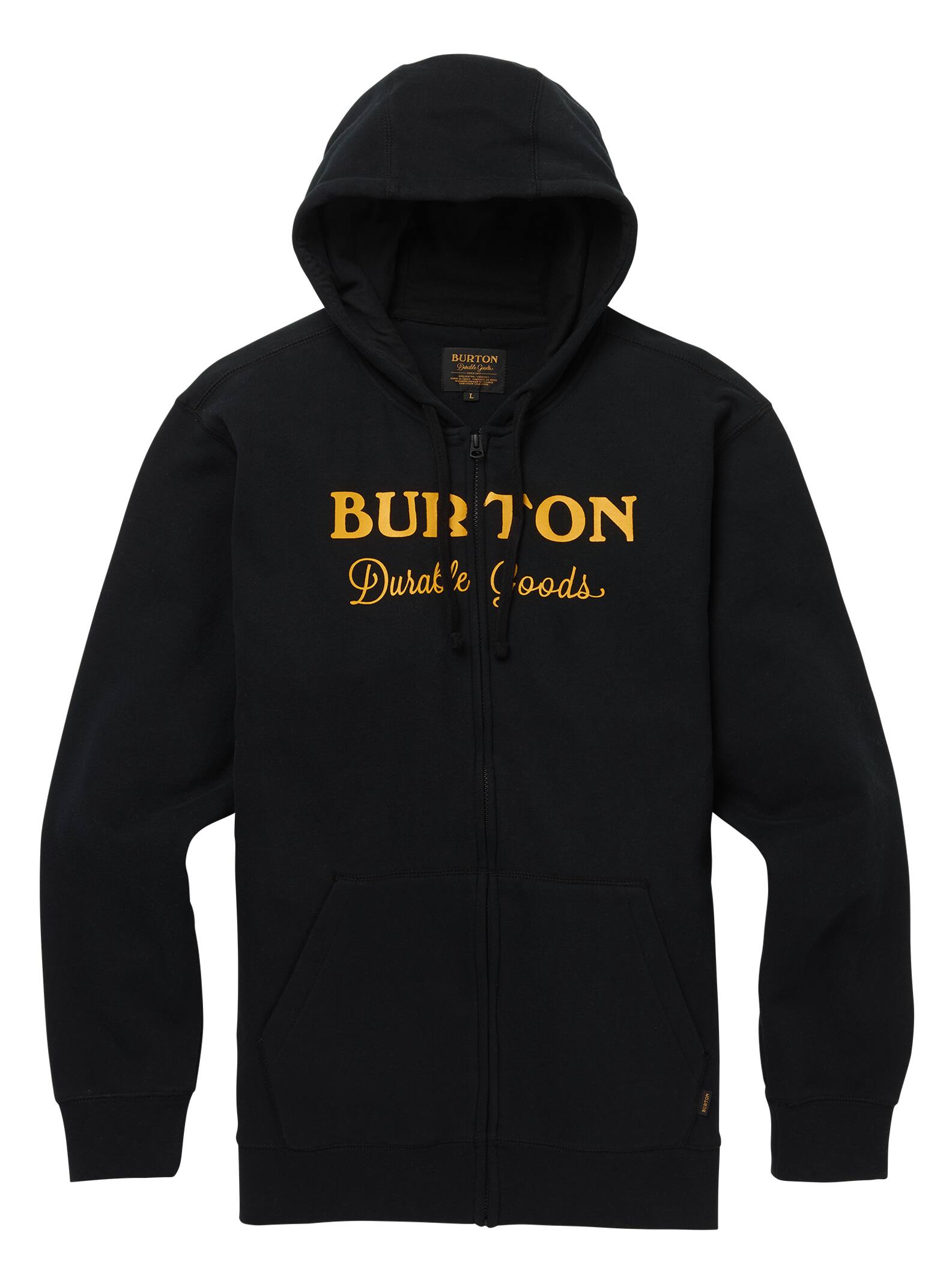 Burton - Sweat à capuche zippé homme Durable Goods, True Black, L