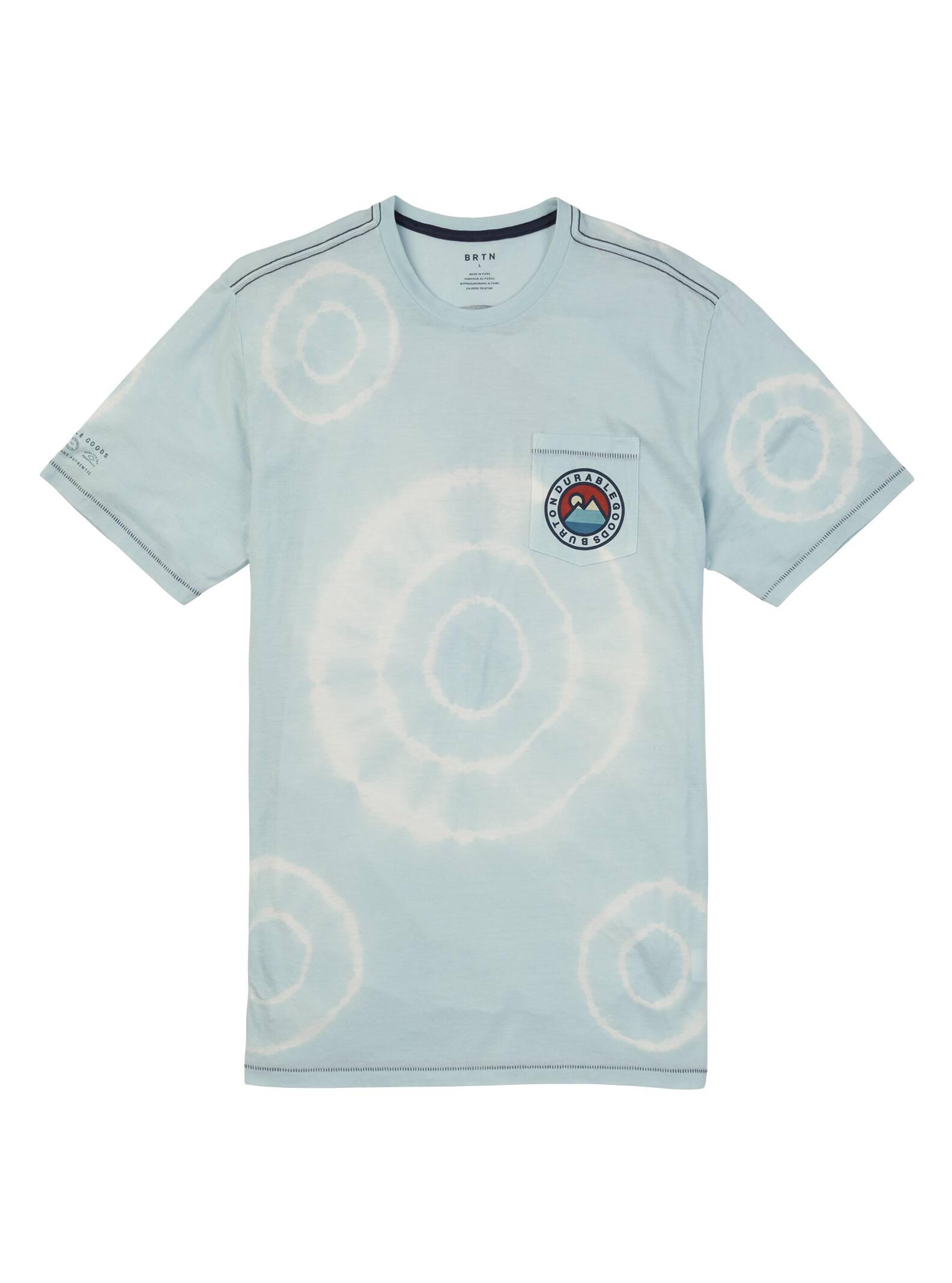 Burton - T-shirt à manches courtes Fox Peak homme, Headstone Tie Dye, M