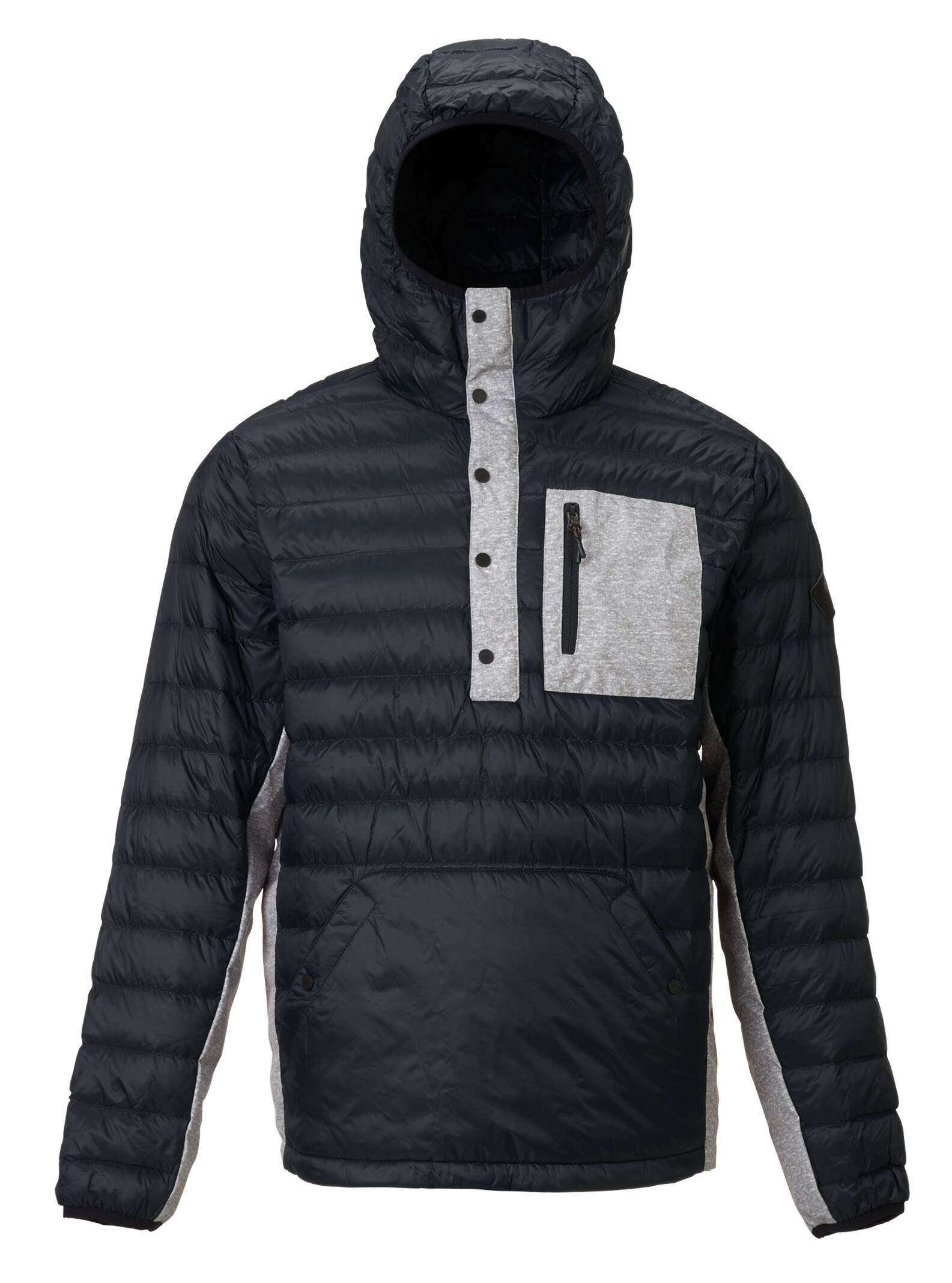 Burton – Anorak Insulator en duvet Evergreen homme, True Black / High Rise Heather, L