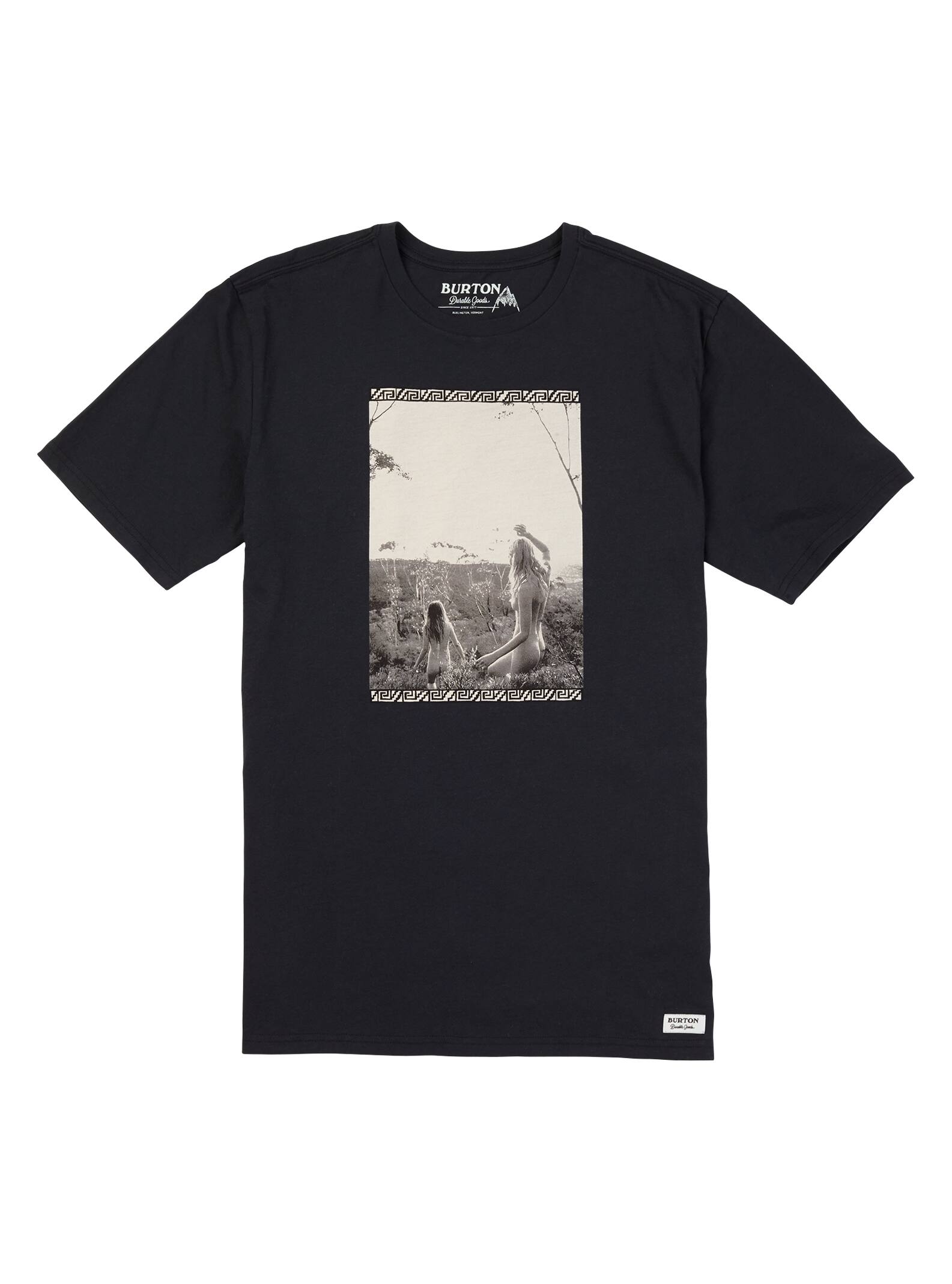 Burton Men's Trinity Leaf Short Sleeve T Shirt, True Black, M