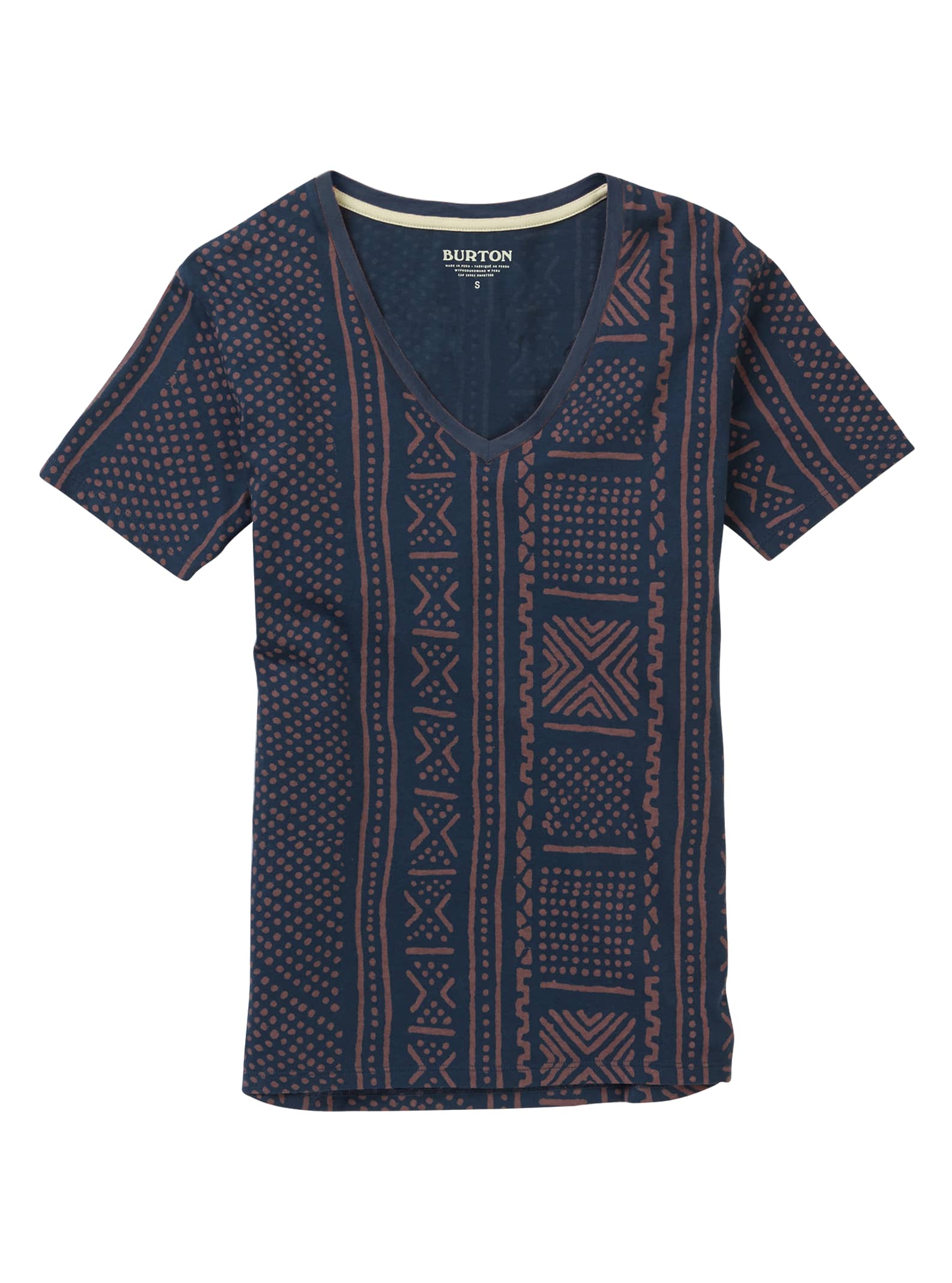 Burton - T-shirt à col en V Carta femme, Mood Indigo Bambara, L