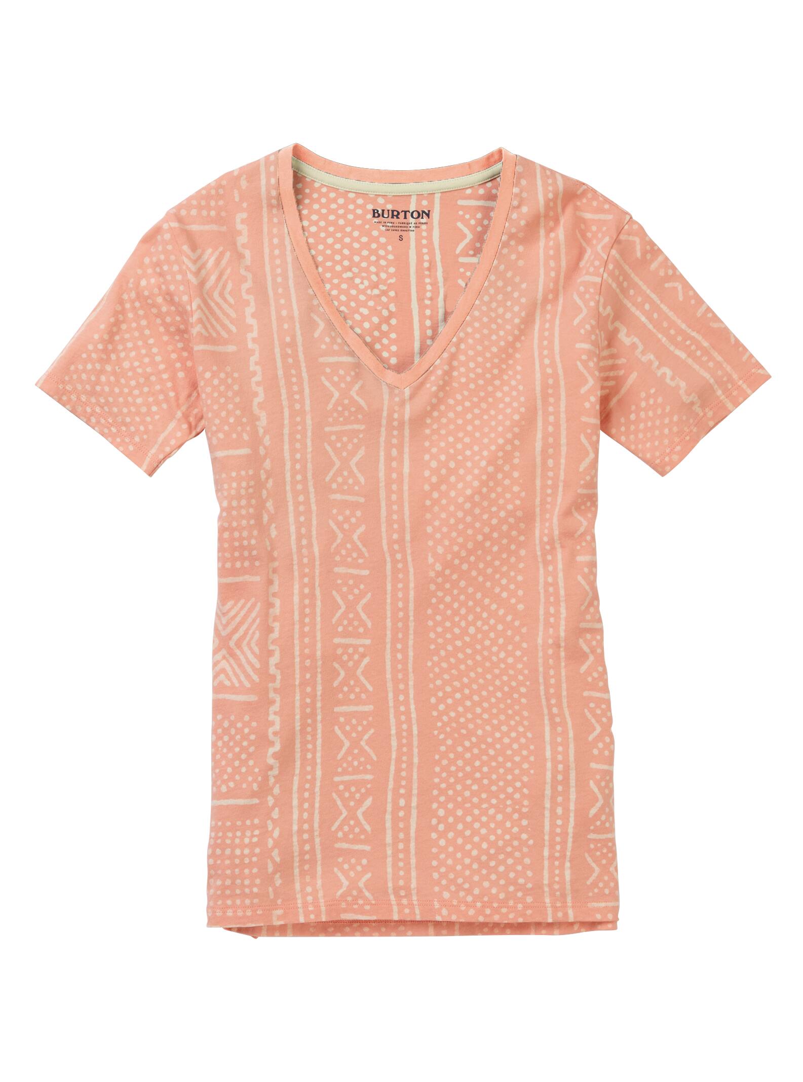 Burton - T-shirt à col en V Carta femme, Rose Quartz Bambara, M
