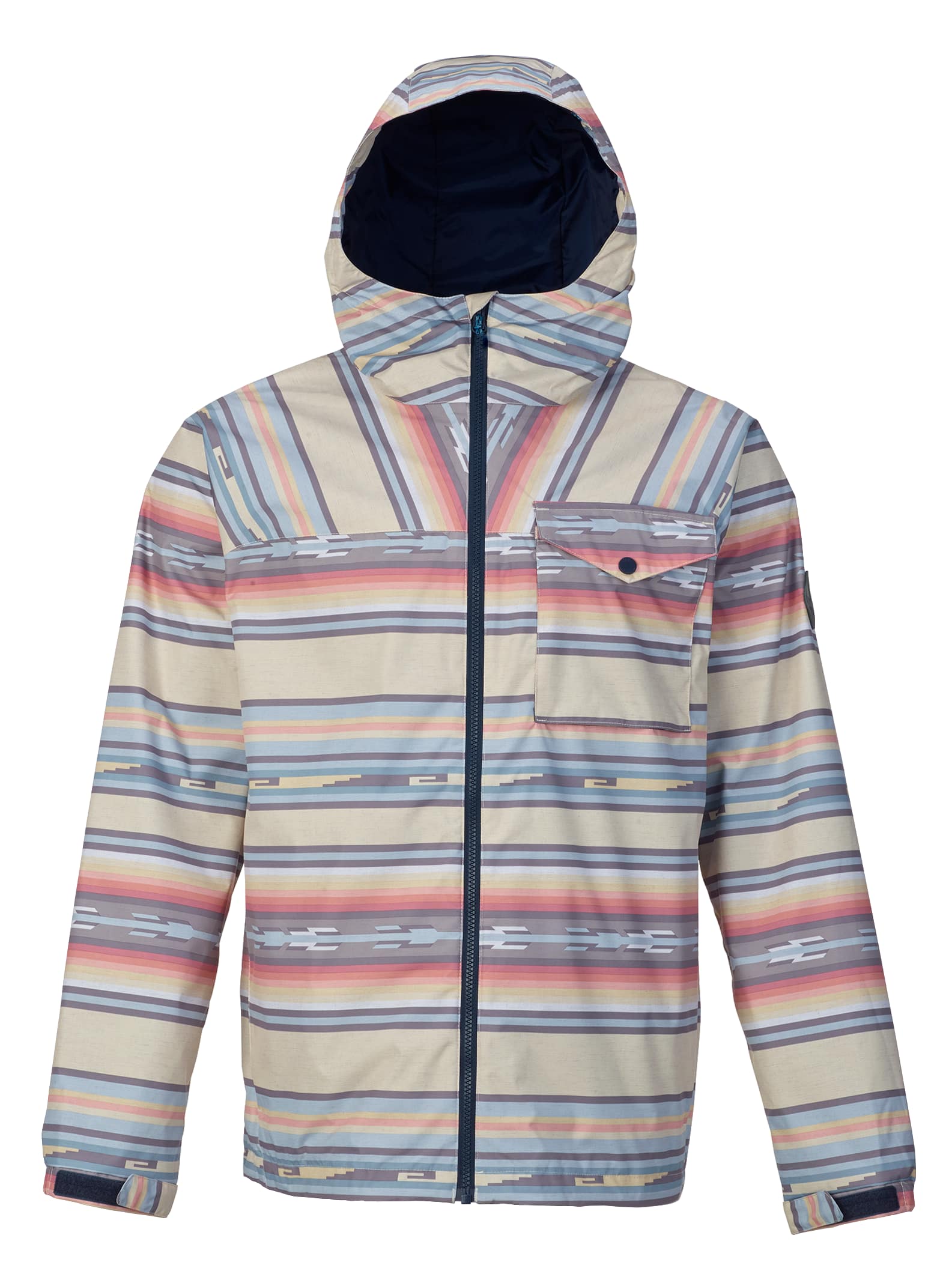 Burton - Veste imperméable Portal homme, Canvas Baja Stripe, L