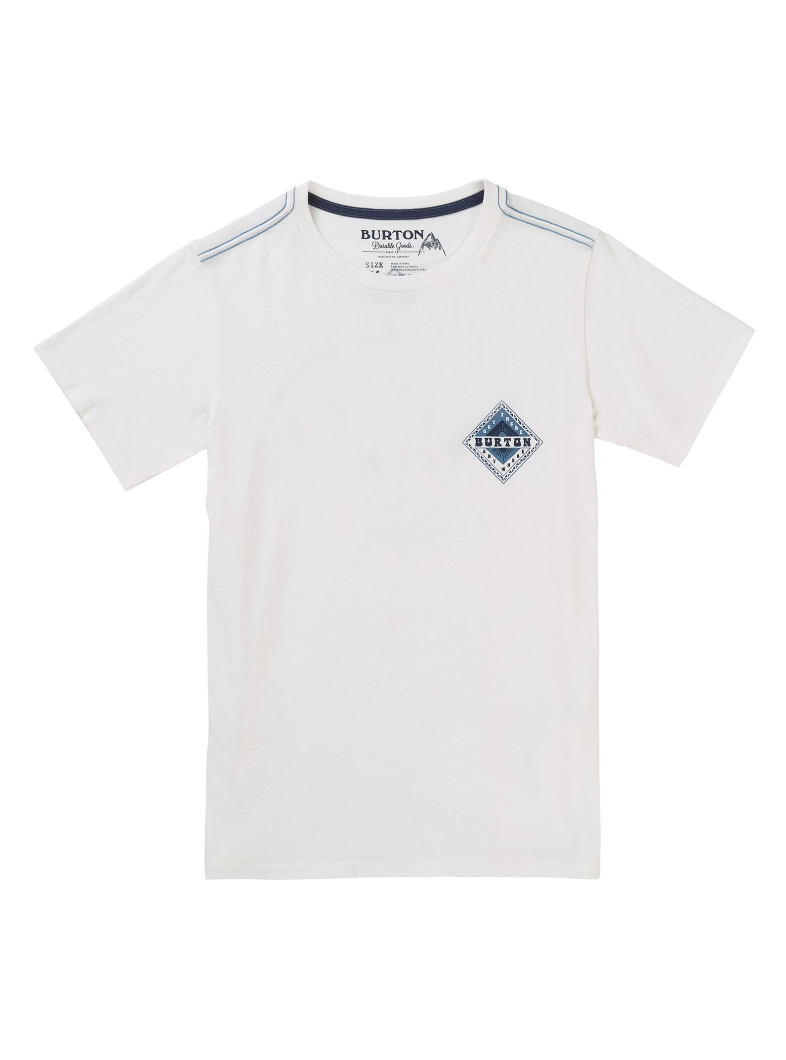 Burton - T-shirt manches courtes Anchor Point enfant, Stout White, M