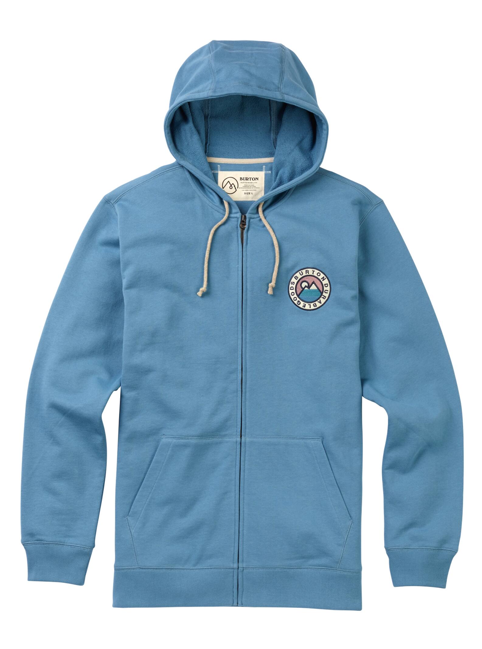 Burton - Sweat à capuche zippé homme Dauncy, Blue Heaven, S
