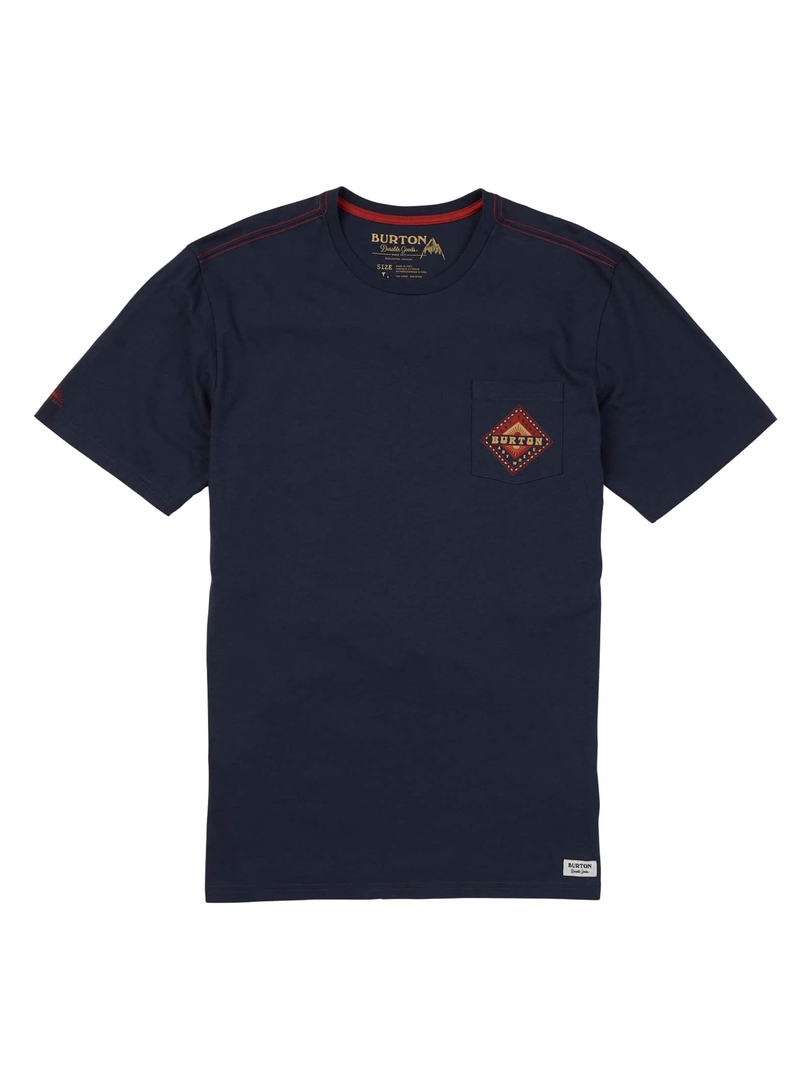 Burton - T-shirt à manches courtes Anchor Point homme, Mood Indigo, L
