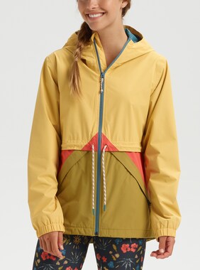 Women's Burton Narraway Rain Jacket shown in Ochre / Evilo / Burnt Sienna