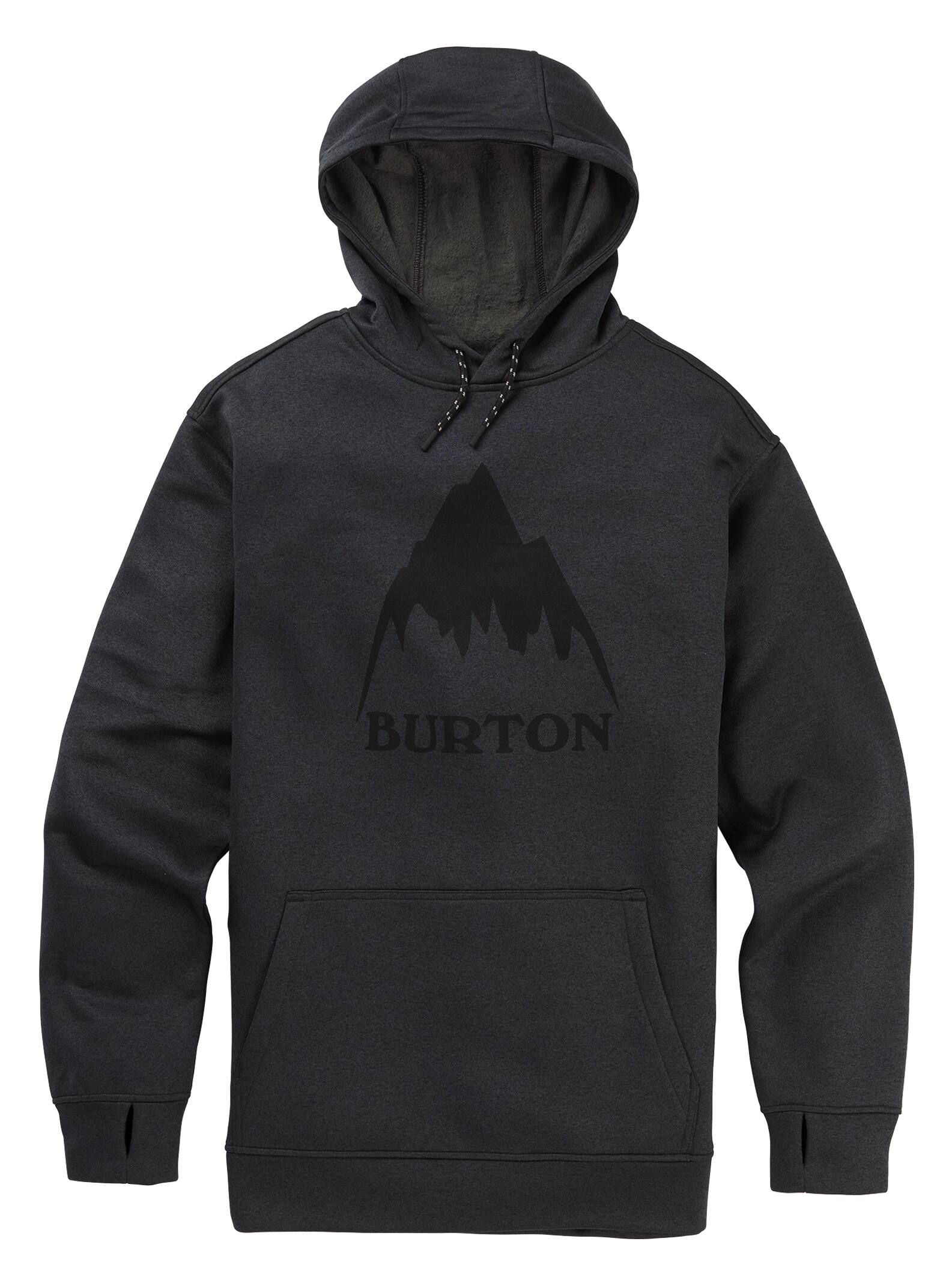 Burton – Pull à capuche Oak homme, True Black Heather, XXL