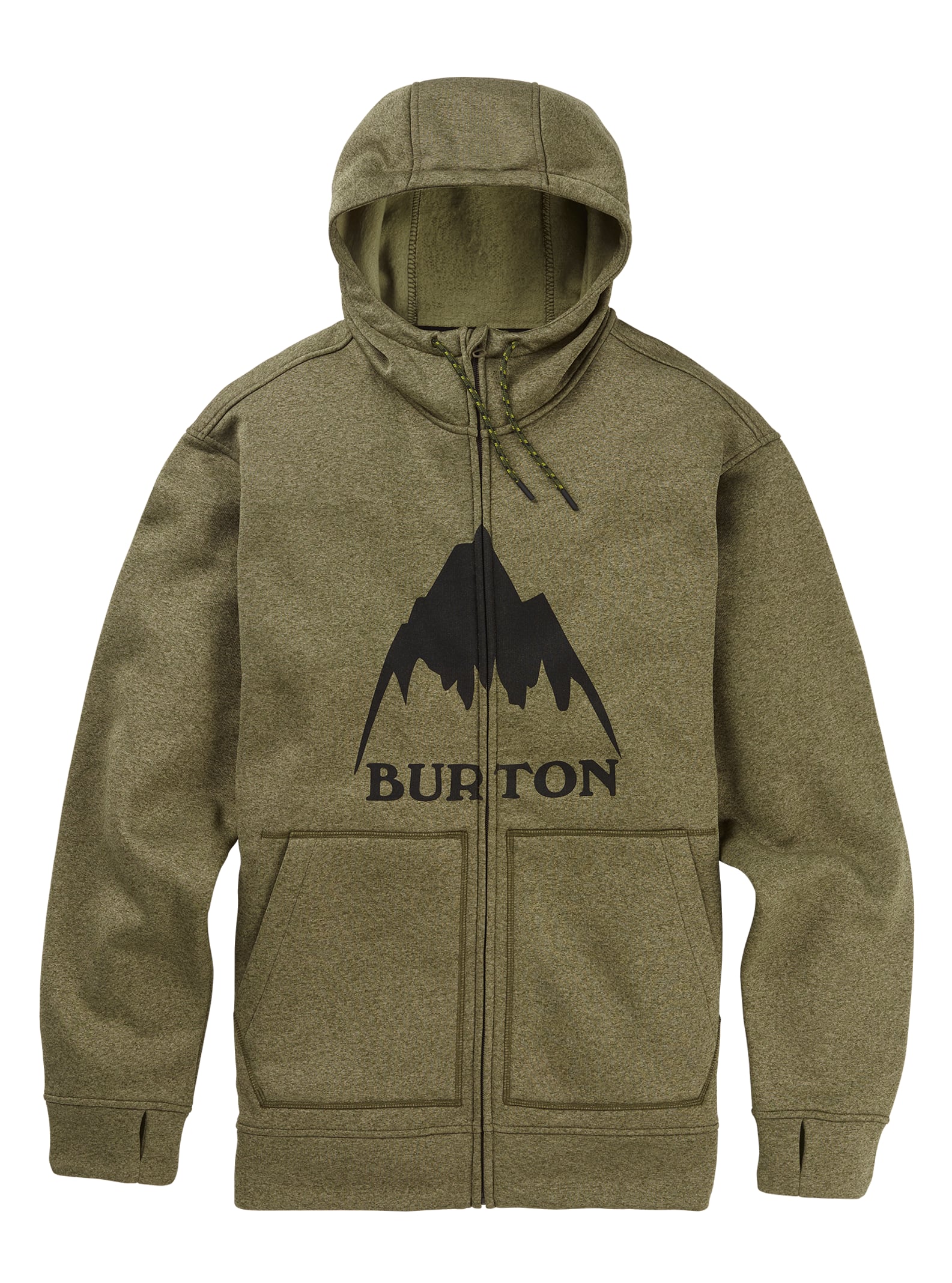 Burton – Sweat à capuche zippé Oak homme, Keef Heather, L