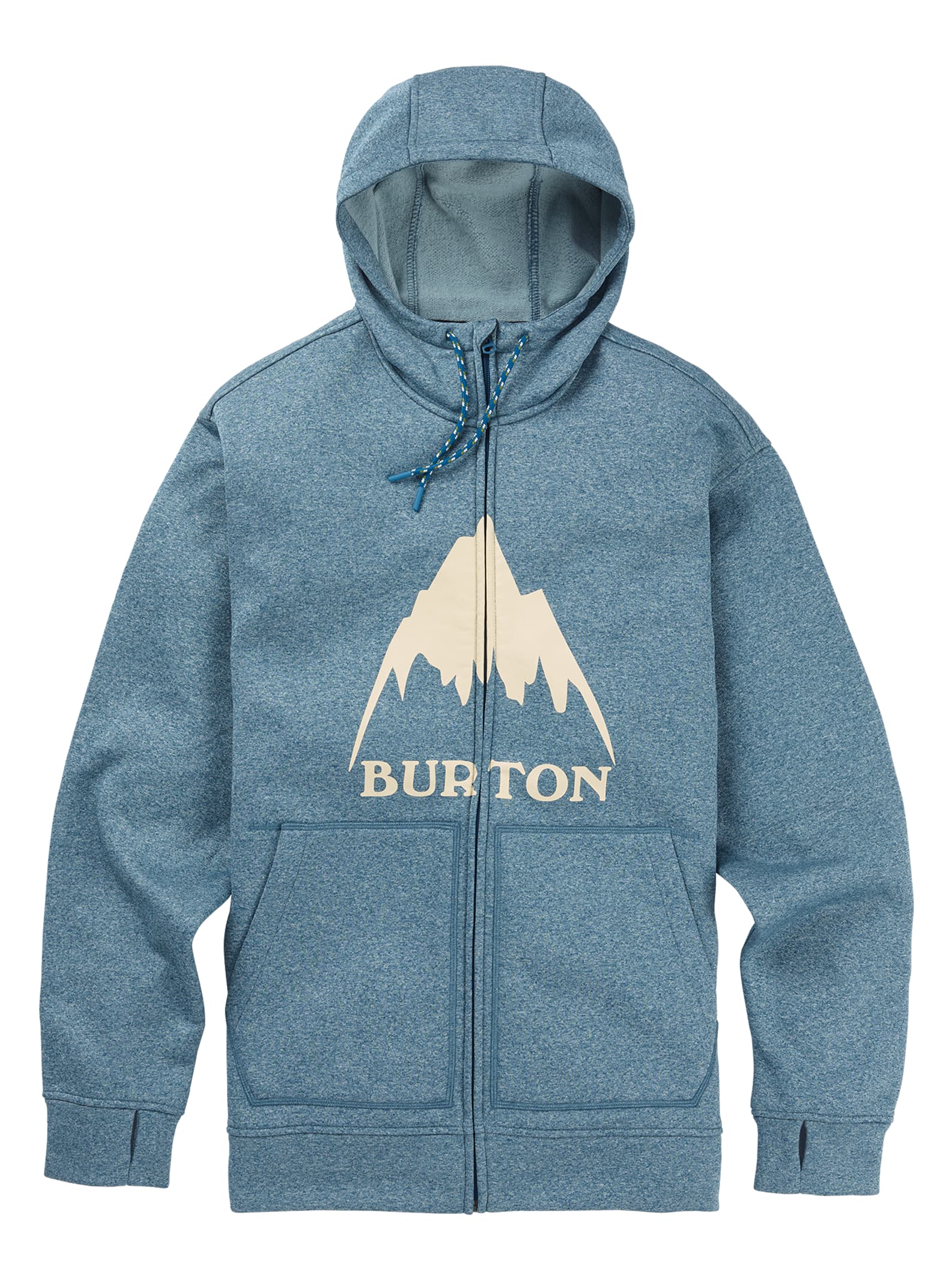 Burton – Sweat à capuche zippé Oak homme, Blue Sapphire Heather, L