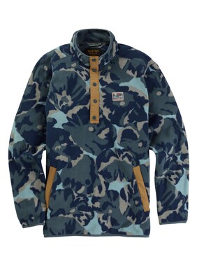 Men's Burton Hearth Fleece Pullover shown in Slate Pop Floral