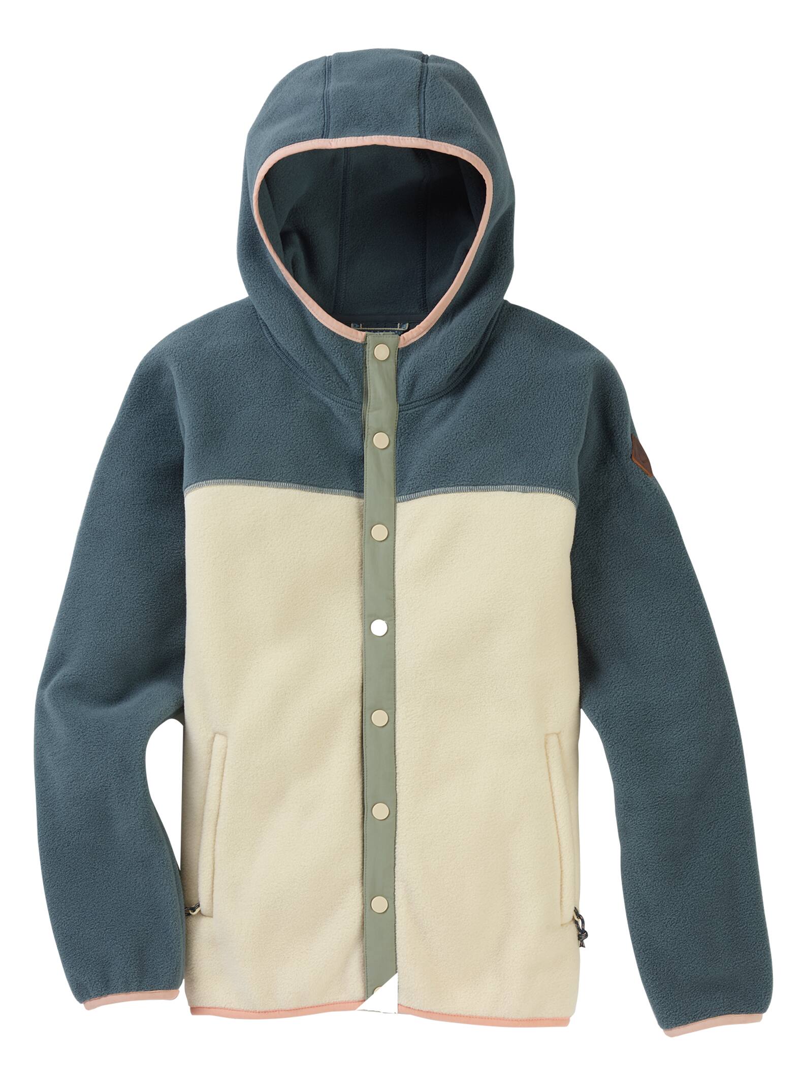 Burton - Polaire à pressions Hearth femme, Dark Slate / Creme Brulee, L