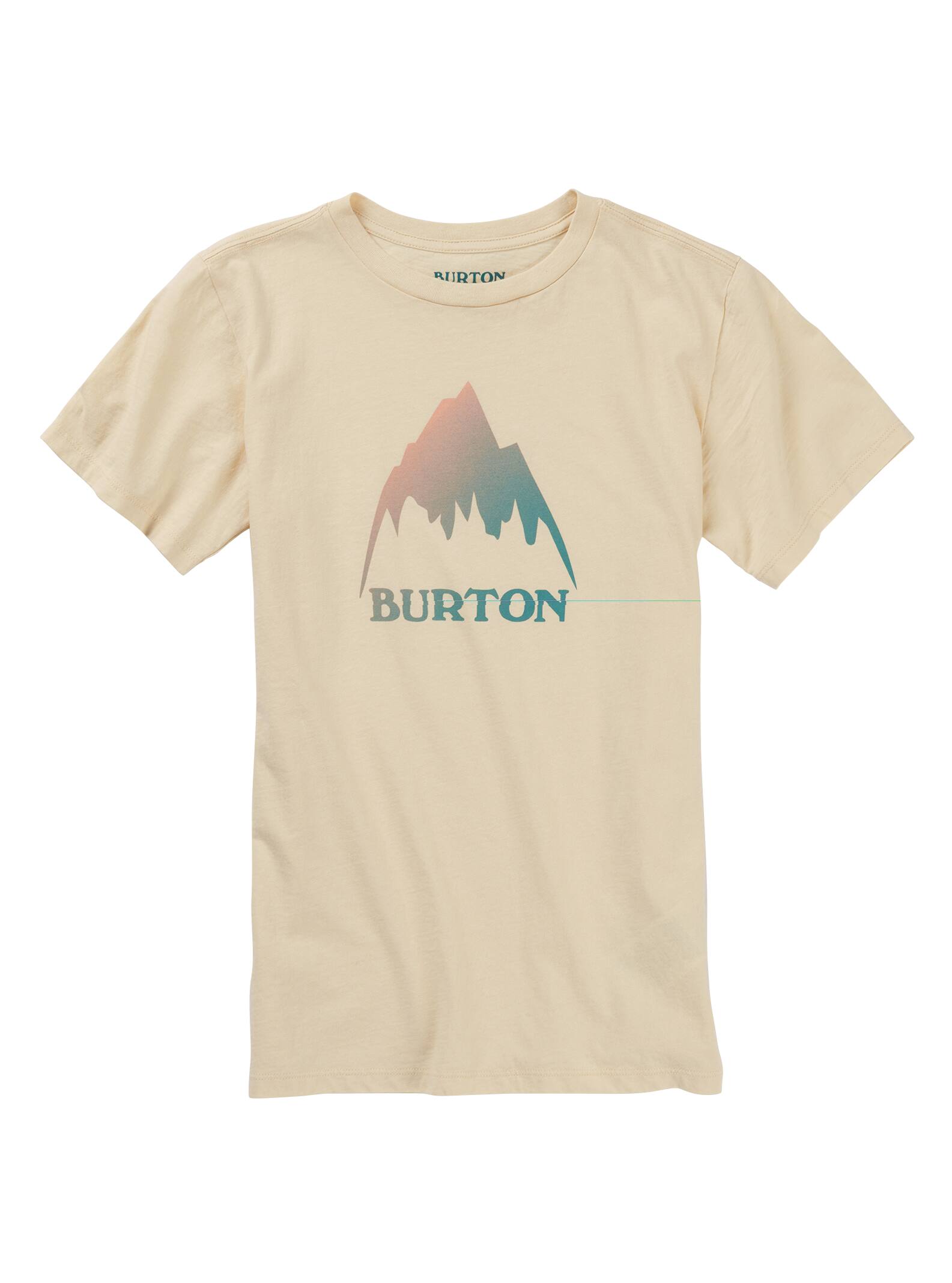 Burton - T-shirt classique à manches courtes Mountain High fille, Creme Brulee, L