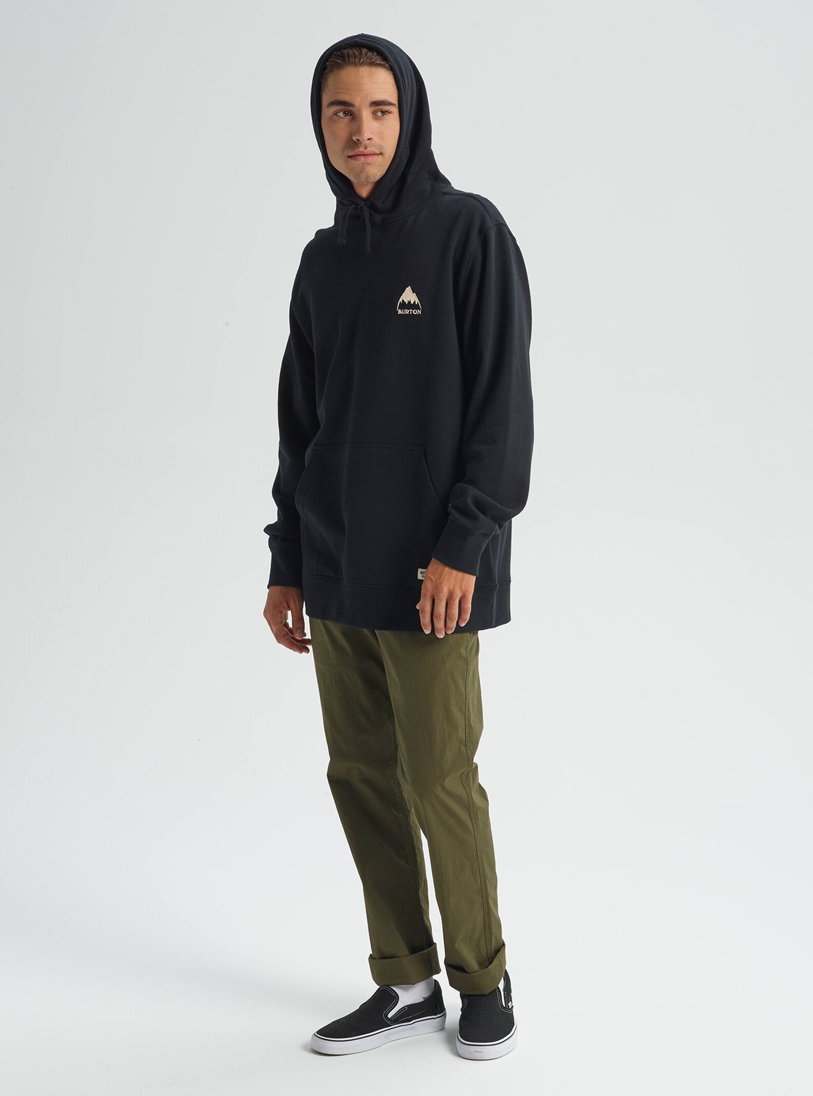 men's burton mountain pullover moletom com capuz
