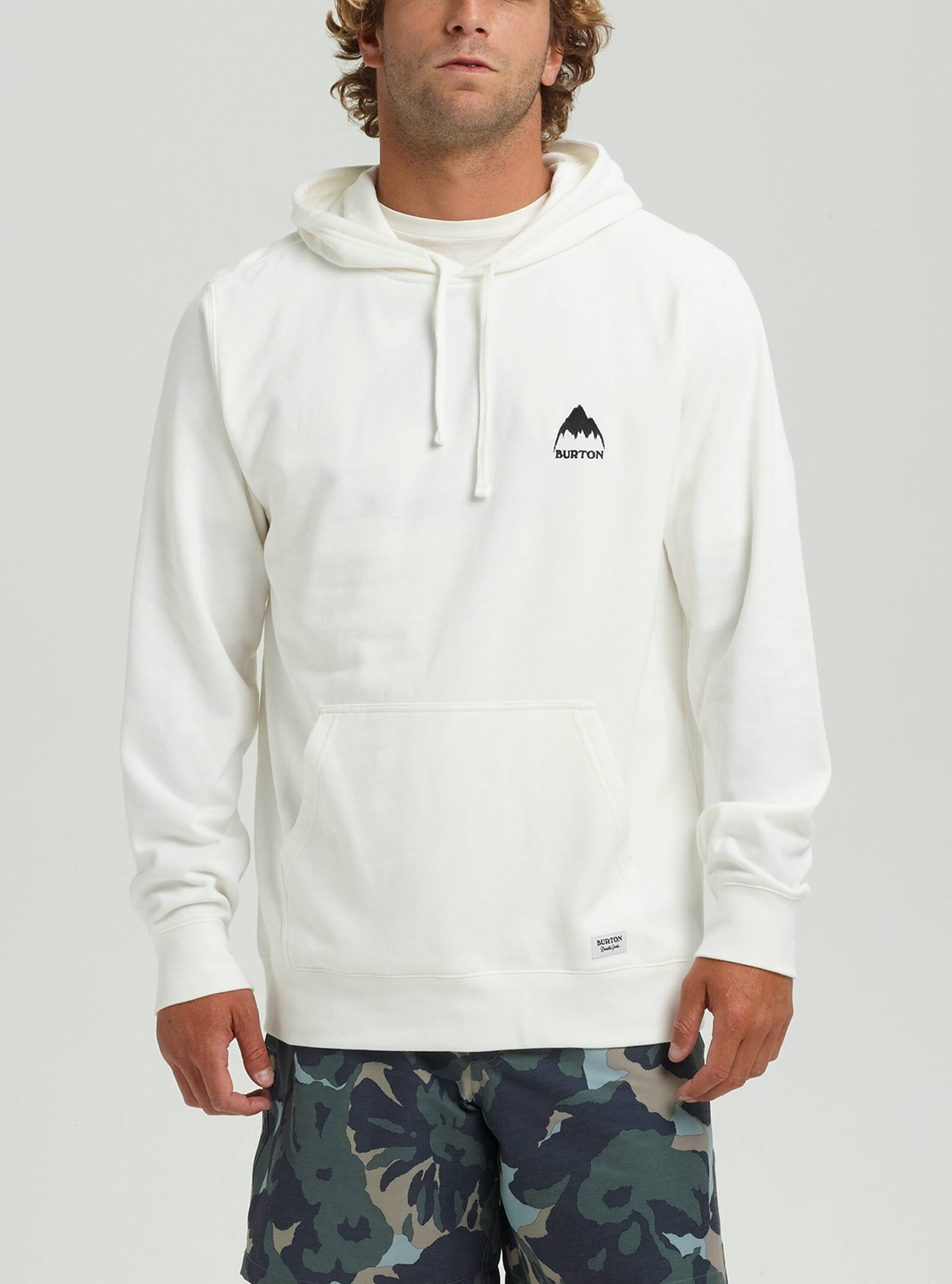 men's burton mountain pullover moletom com capuz