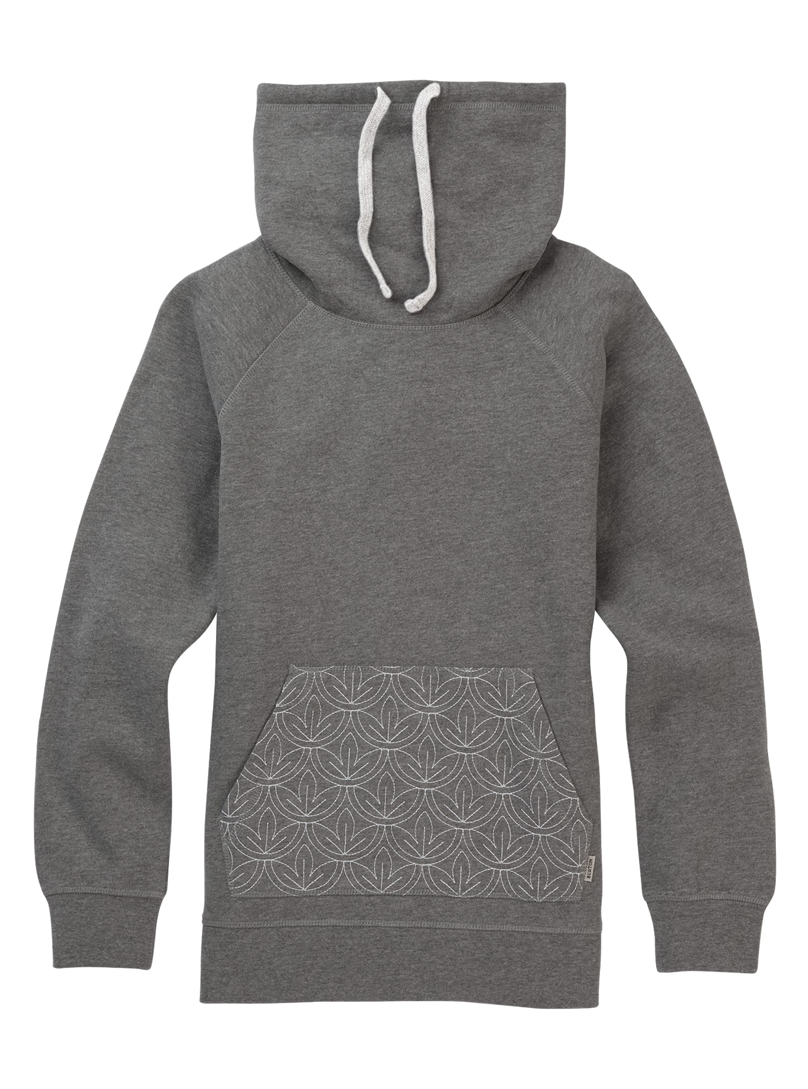 Burton - Col roulé Indie Trip femme, Gray Heather, L