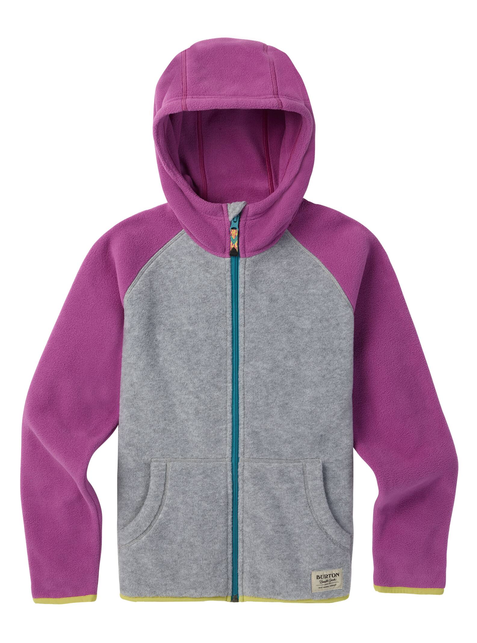 Burton – Polaire zippée Spark enfant, Gray Heather / Grapeseed, L