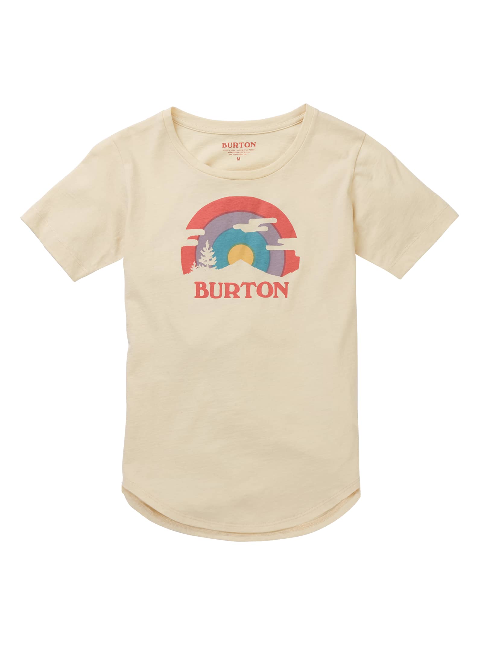Burton - T-shirt à manches courtes Callon fille, Creme Brulee, L