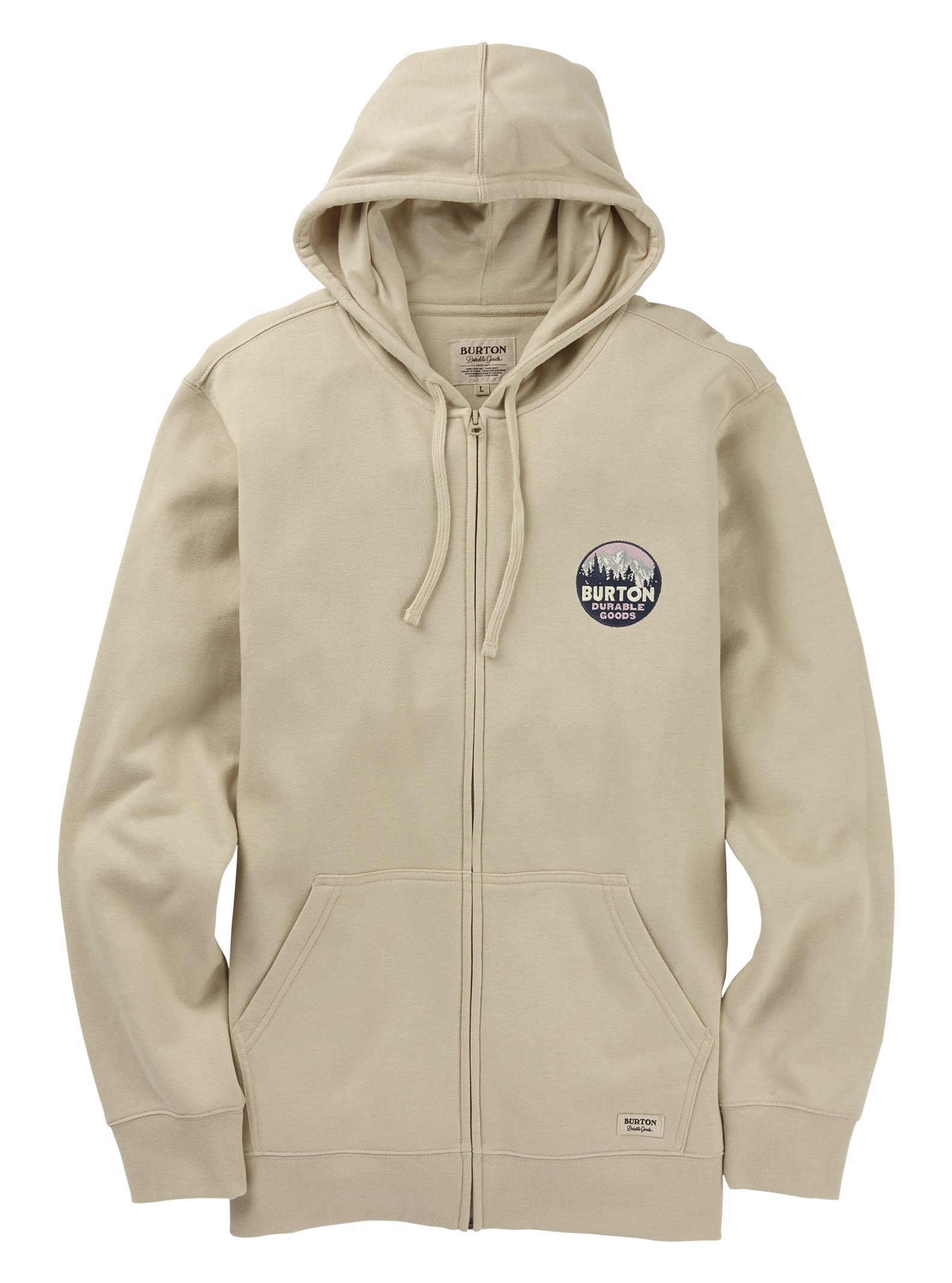 Burton - Sweat à capuche zippé Taproot homme, Pelican, XL