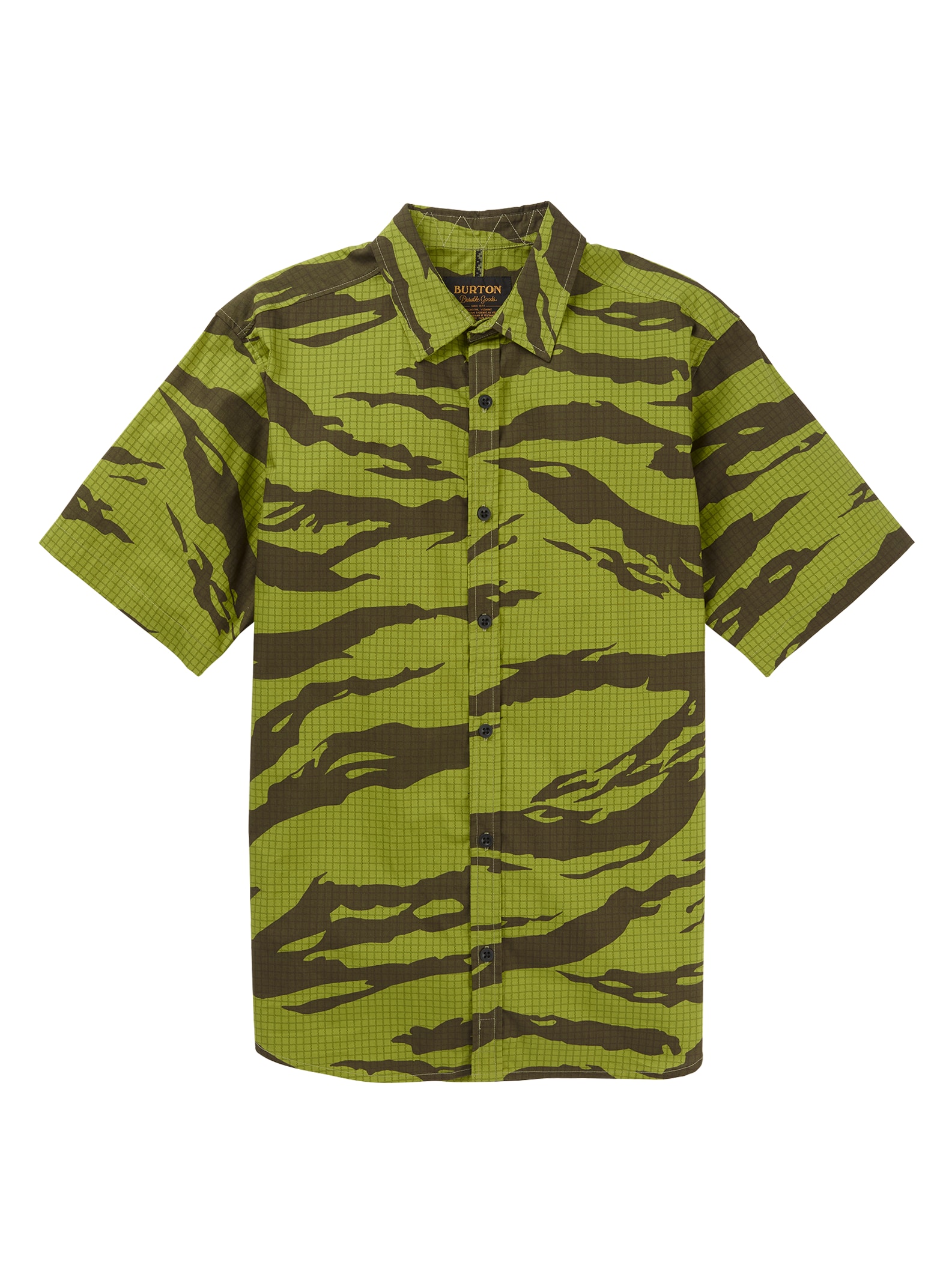 Burton - Chemise à manches courtes Shabooya Camp homme, Keef Tiger Ripstop, M