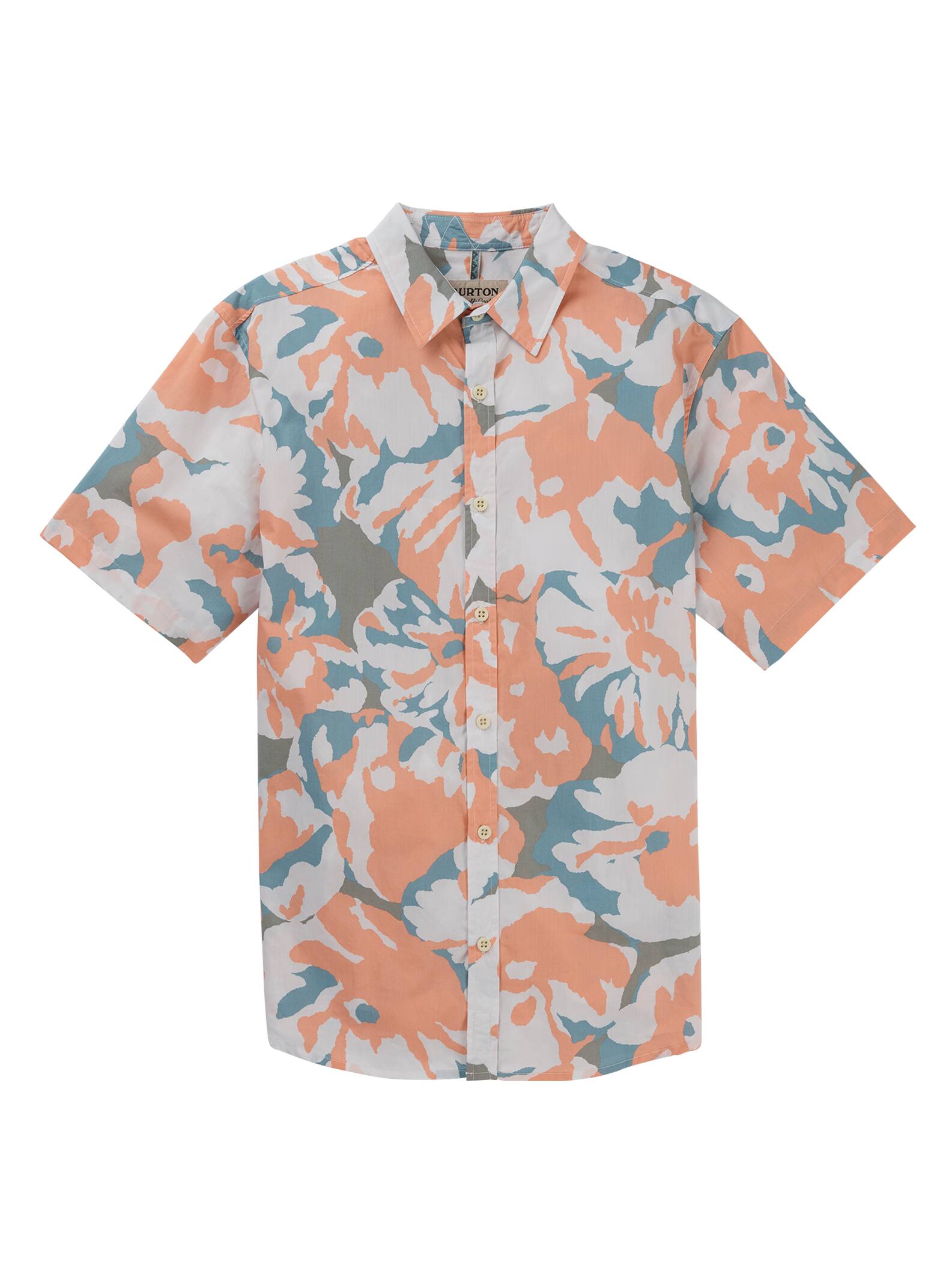 Burton - Chemise à manches courtes Shabooya Camp homme, Dusty Pink Pop Floral, L