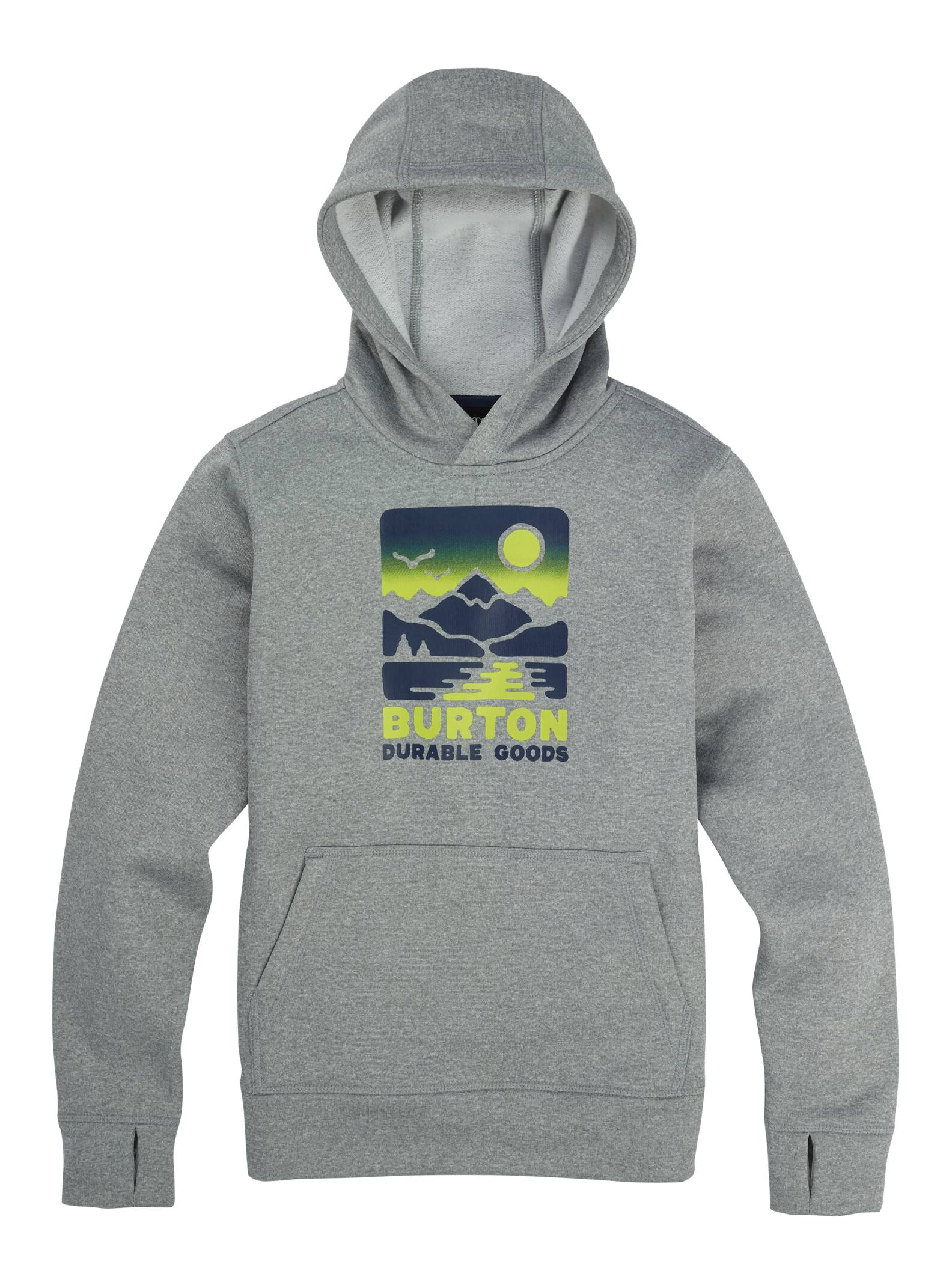 Burton – Sweat à capuche Oak enfant, Gray Heather, S