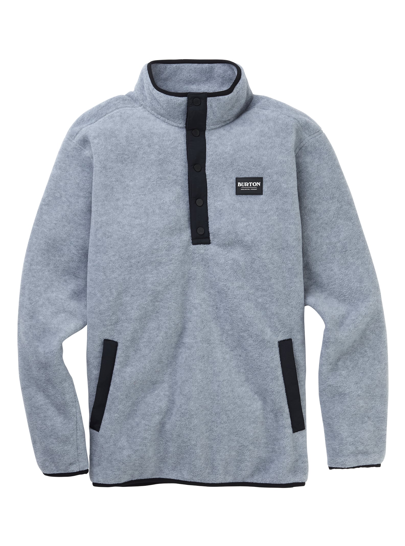 Burton - Sweat en polaire Hearth homme, Gray Heather, L