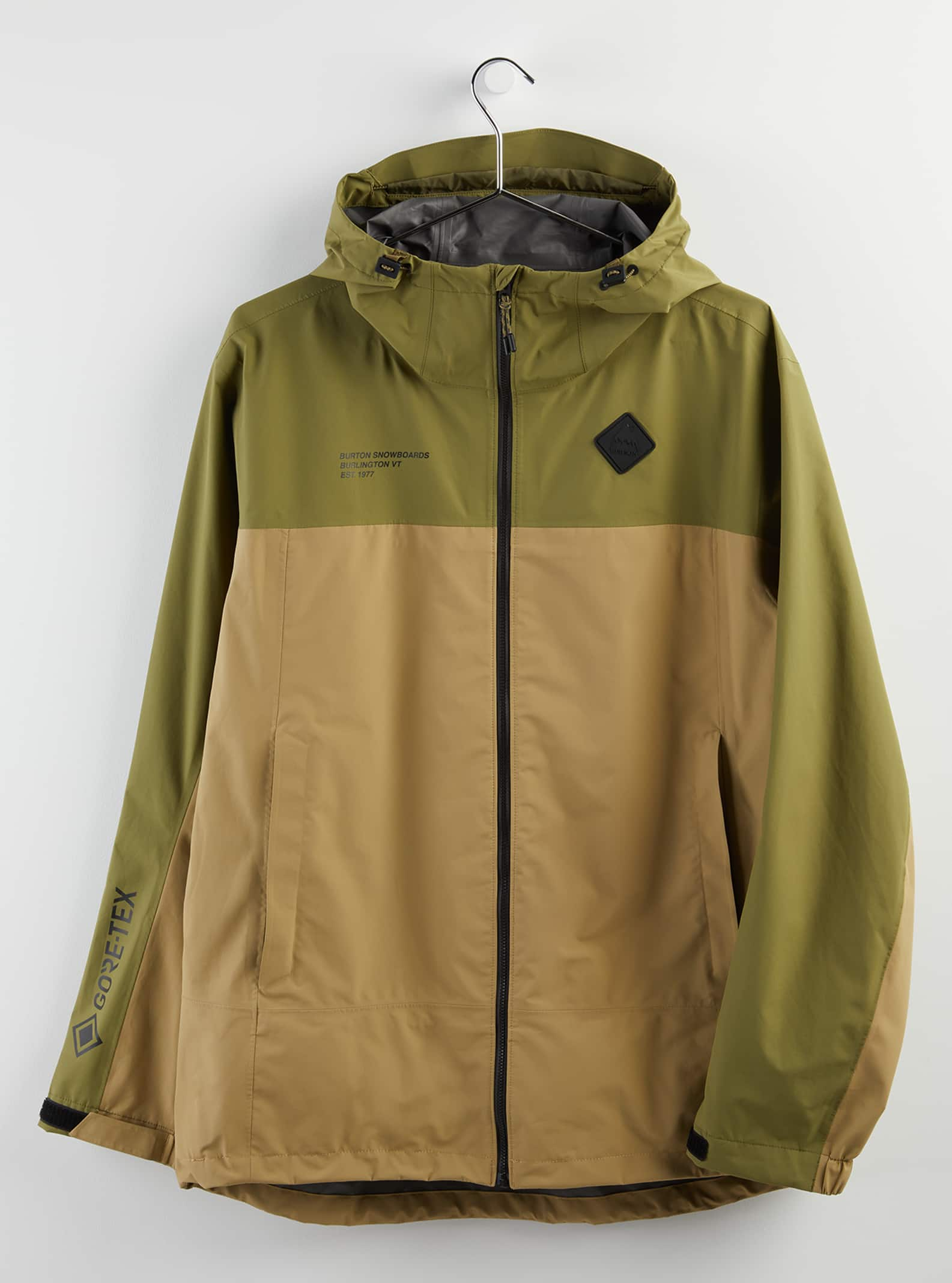 Burton - Veste imperméable en GORE-TEX Packrite homme, Martini Olive / Kelp, L