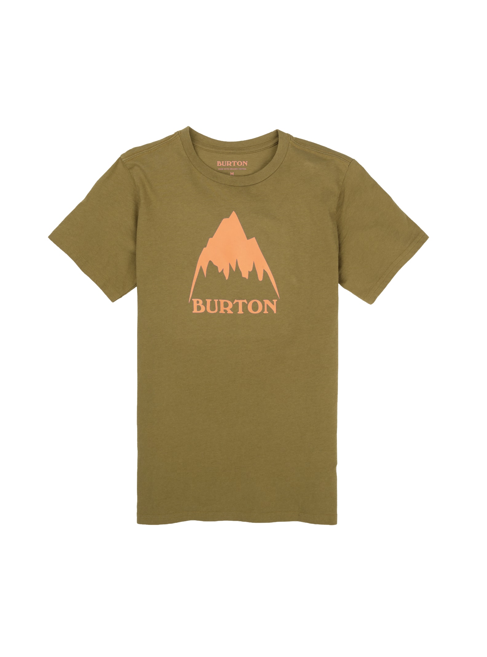 Burton - T-shirt à manches courtes coupe classique Mountain High enfant, Martini Olive, M