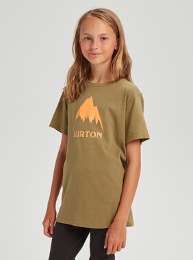 Kids' Burton Classic Mountain High Short Sleeve T-Shirt shown in Martini Olive