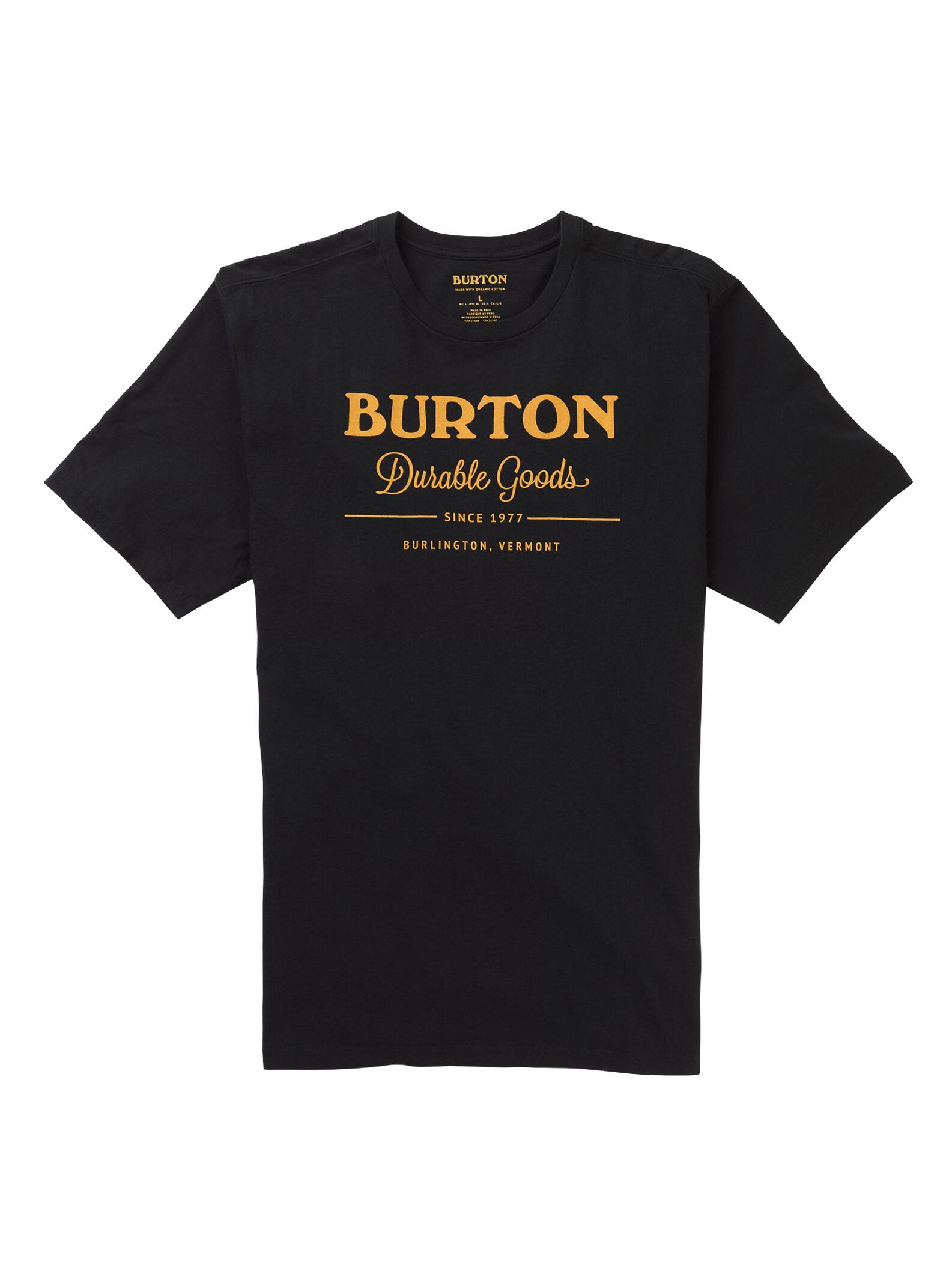 Burton - T-shirt à manches courtes Durable Goods, True Black, L