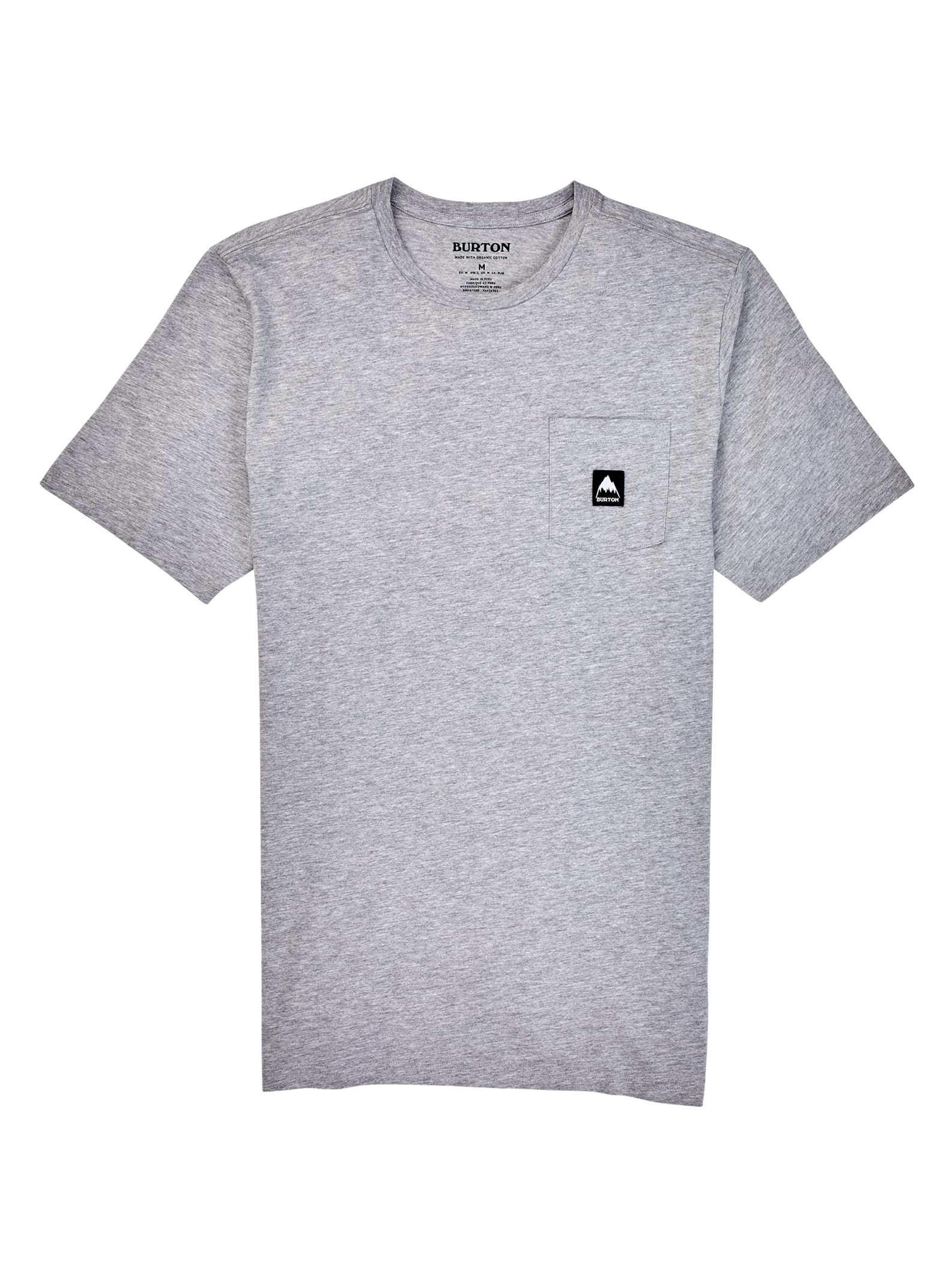 Burton - T-shirt à manches courtes Colfax Organic, Gray Heather, L