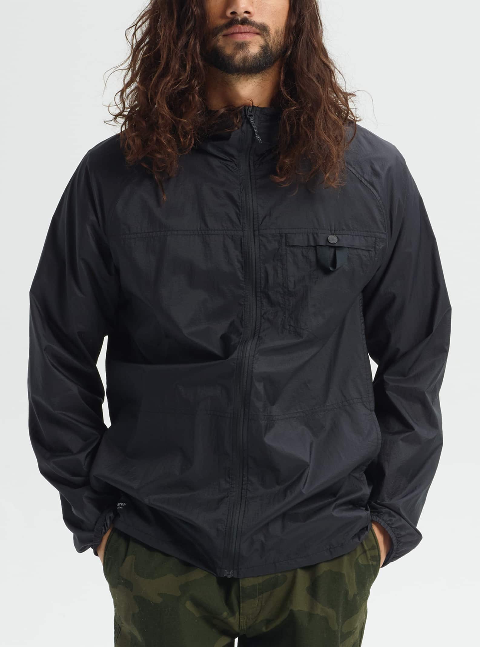 jacket with high neck