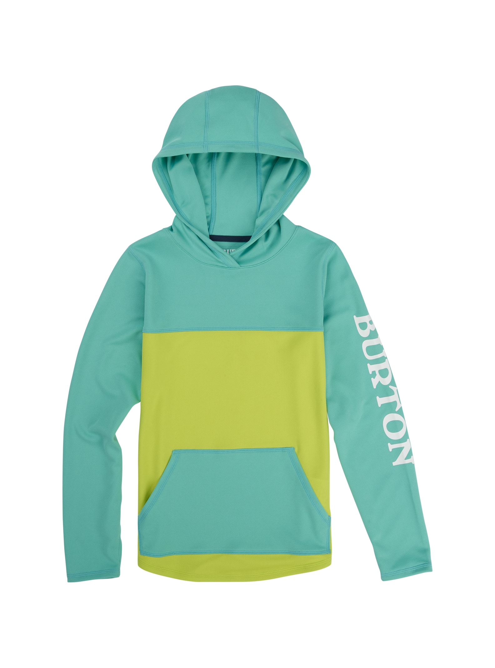 Burton - Sweat à capuche Spurway Tech enfant, Buoy Blue / Tender Shoots, M