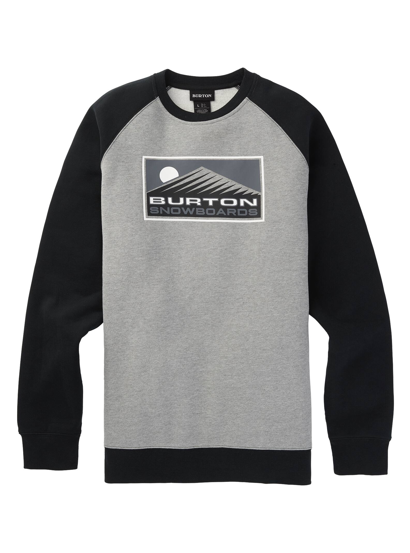 Burton - Sweat ras du cou Weir homme, Gray Heather, L