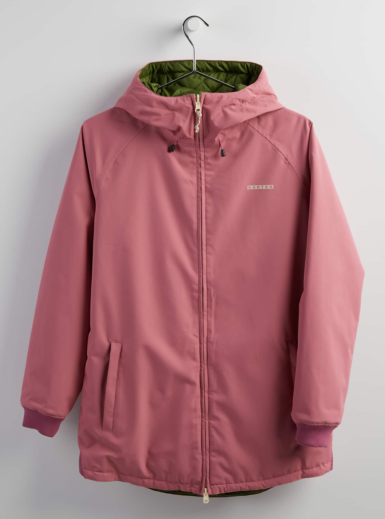 Burton - Veste Moonaze femme, Rosebud / Pesto Green, L