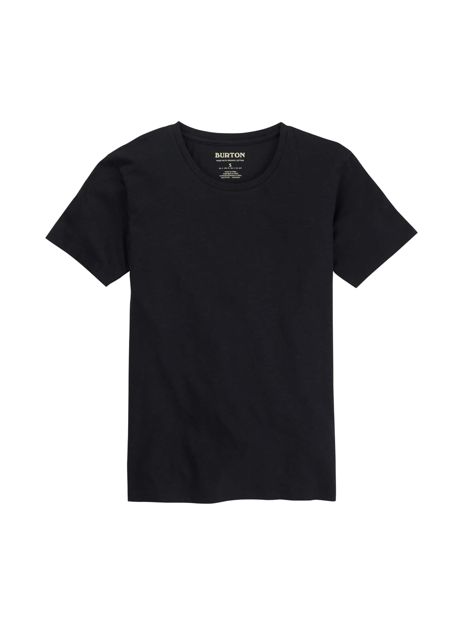 Burton - T-shirt à manches courtes Classic femme, True Black, L